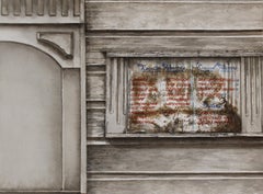 "Regular Flavors" original watercolor, cityscape, photorealism, hyperrealism