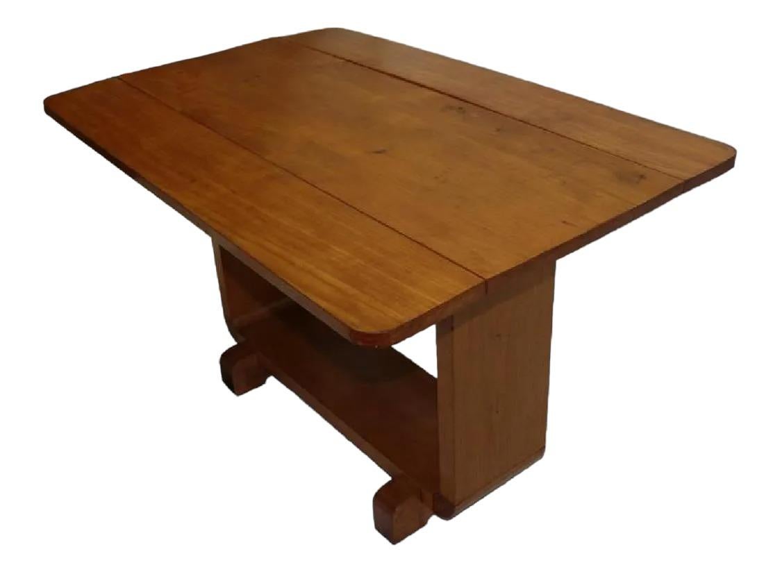 Shirley Temple's Art Deco Drop-Leaf Child Table In Good Condition For Sale In Pasadena, CA