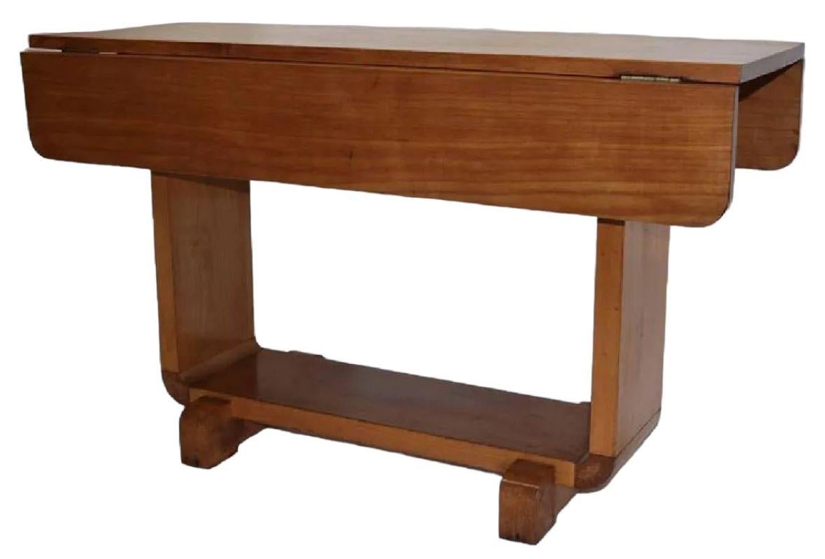 Wood Shirley Temple's Art Deco Drop-Leaf Child Table For Sale