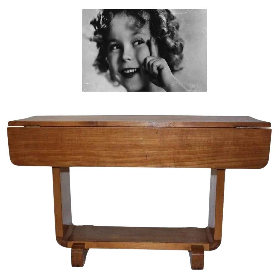 Shirley Temple's Art Deco Drop-Leaf Child Table For Sale