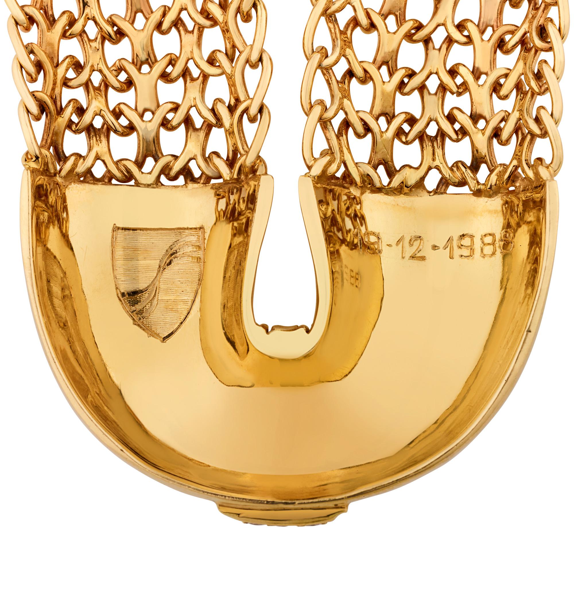 Shirley Temple's Gold Necklace and Bracelet Suite 1