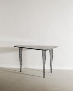 Shiro Kuramata "45 Degrees North Latitude" Console Table in Black Marble, 1980s