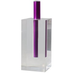 Vaso in acrilico Shiro Kuramata Viola