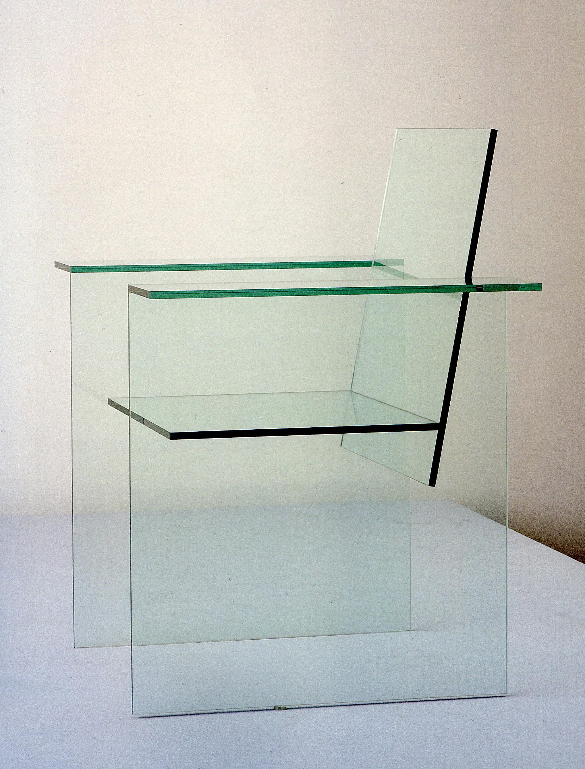 glass chair shiro kuramata