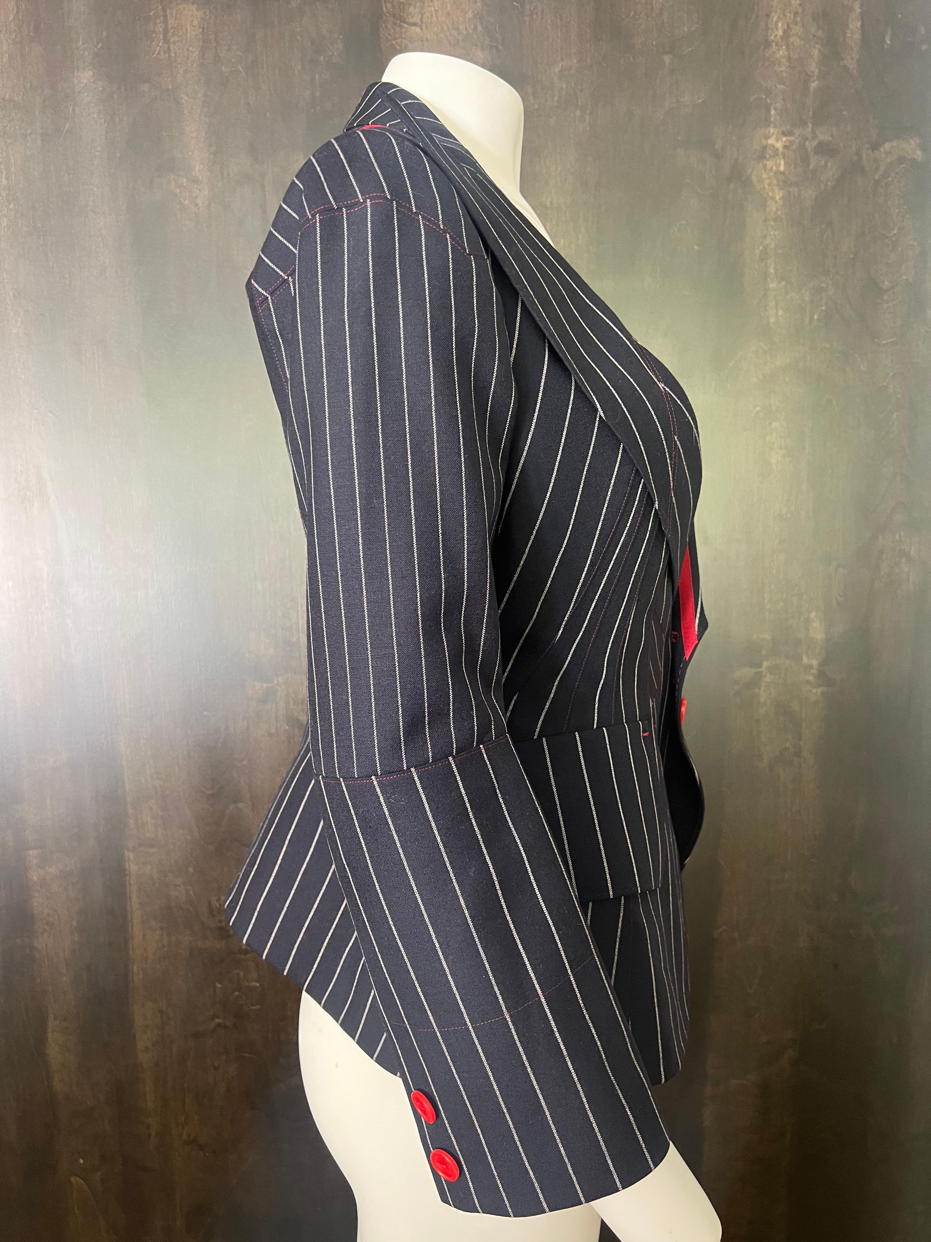 Donna Giacca Blazer Shiro Sakai Navy, taglia media in vendita