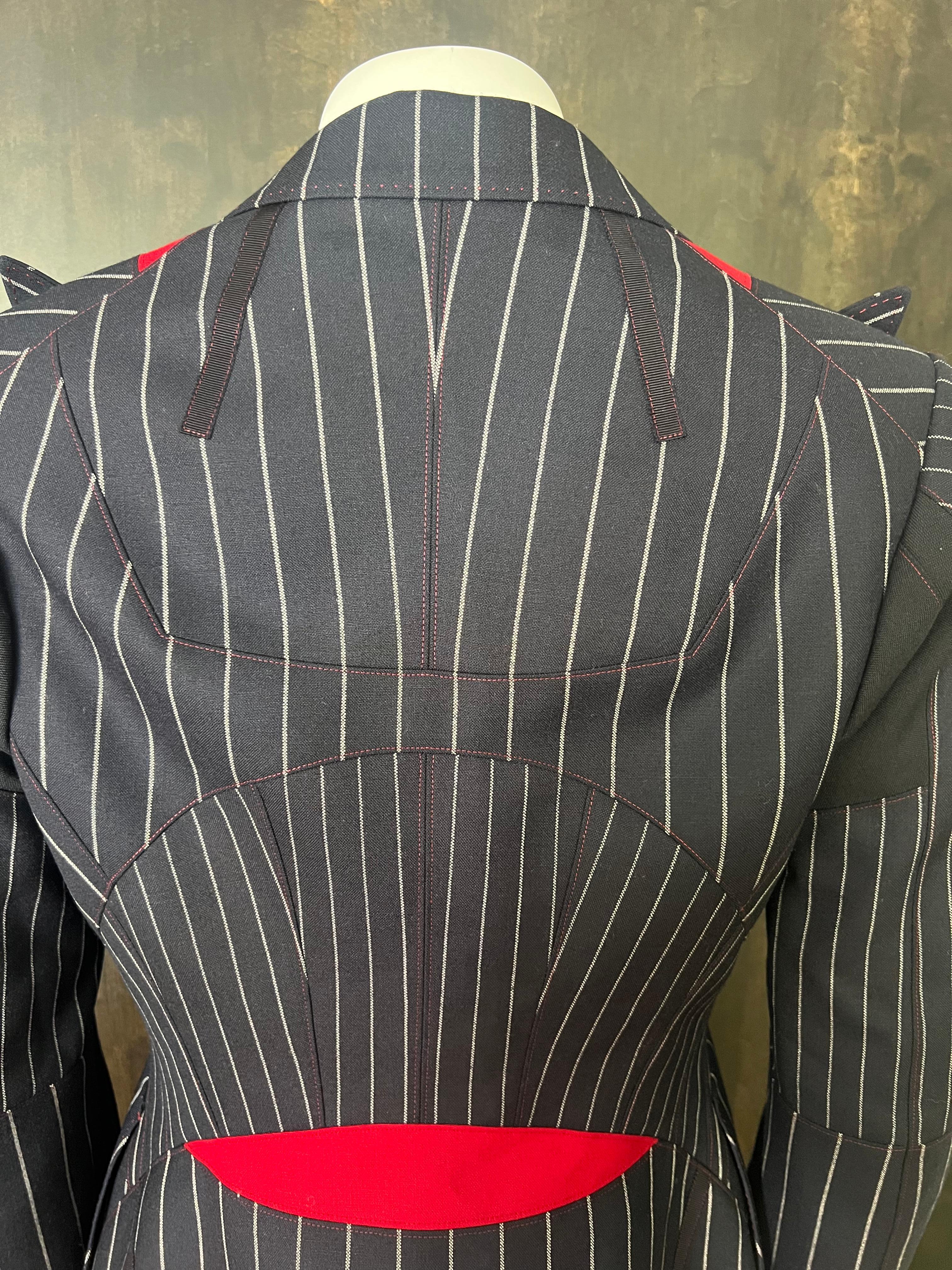Giacca Blazer Shiro Sakai Navy, taglia media in vendita 1