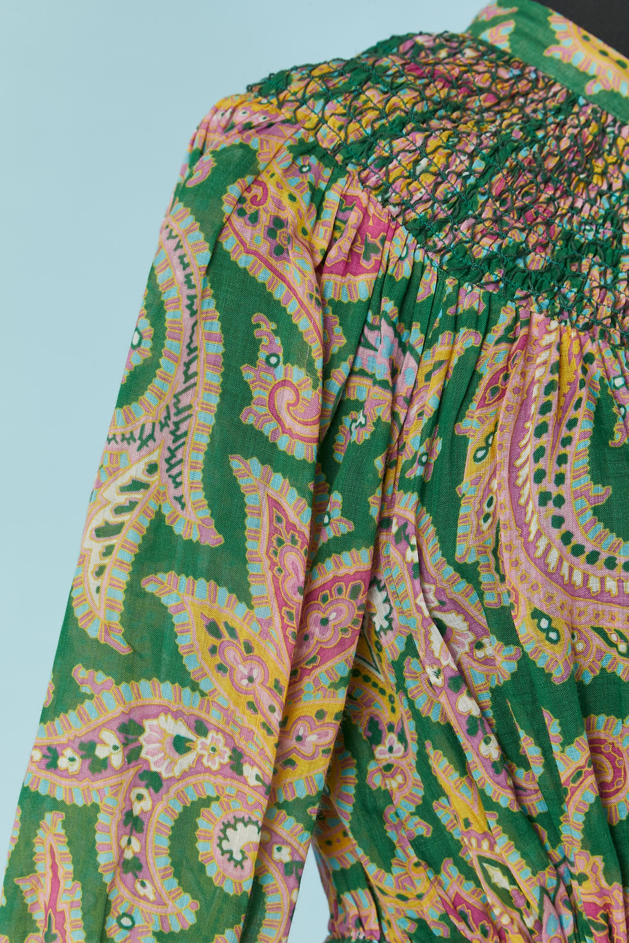 Women's Shirt and trouser ensemble in Paisley print with smocks ZIMMERMANN For Sale