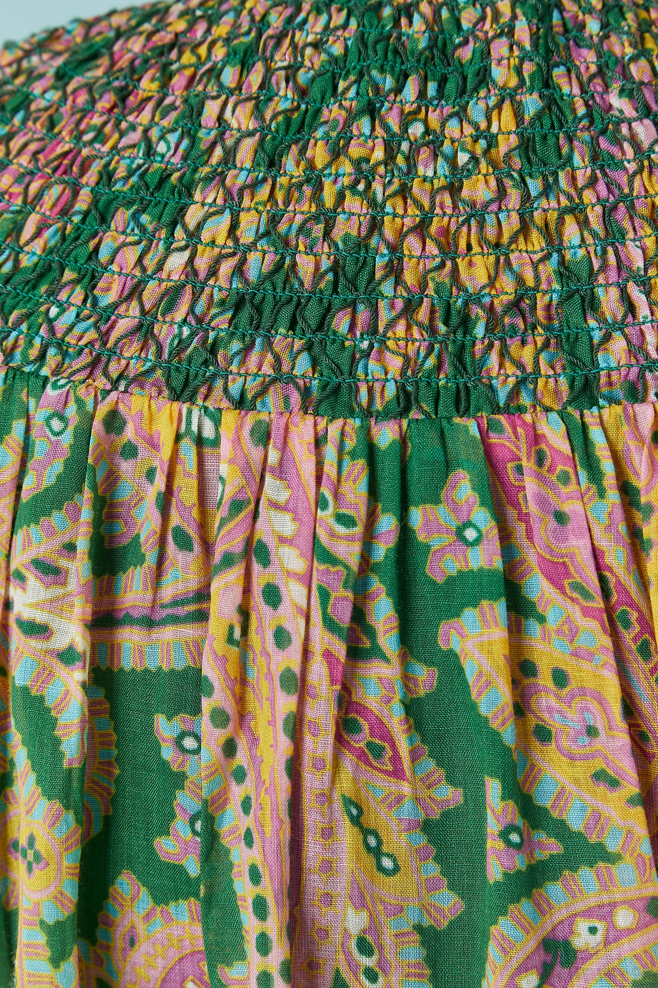 Shirt and trouser ensemble in Paisley print with smocks ZIMMERMANN For Sale 3