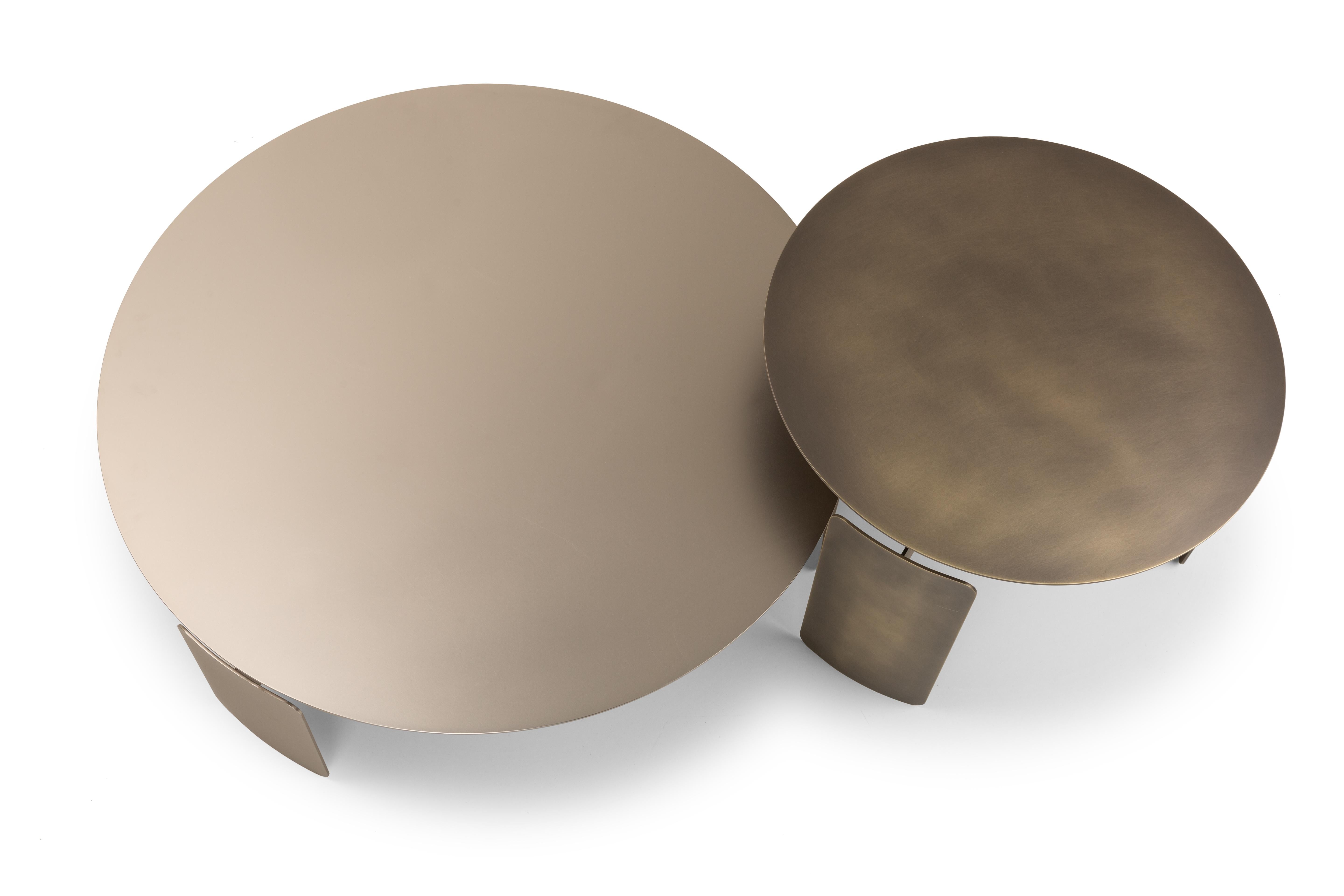 Bronze Table d'appoint Shirudo finition bronze par Mingardo en vente