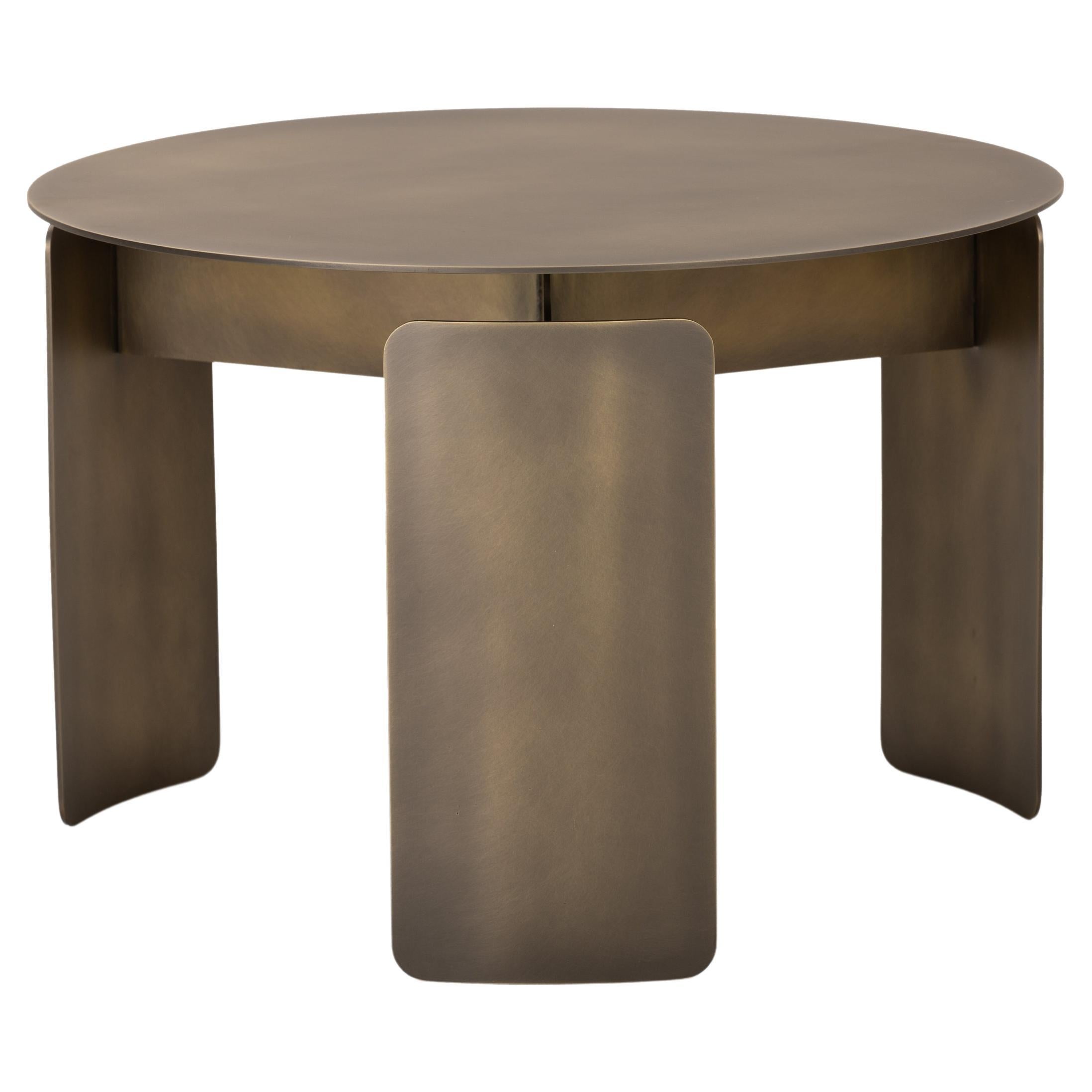 Shirudo Bronze Finish Side Table by Mingardo