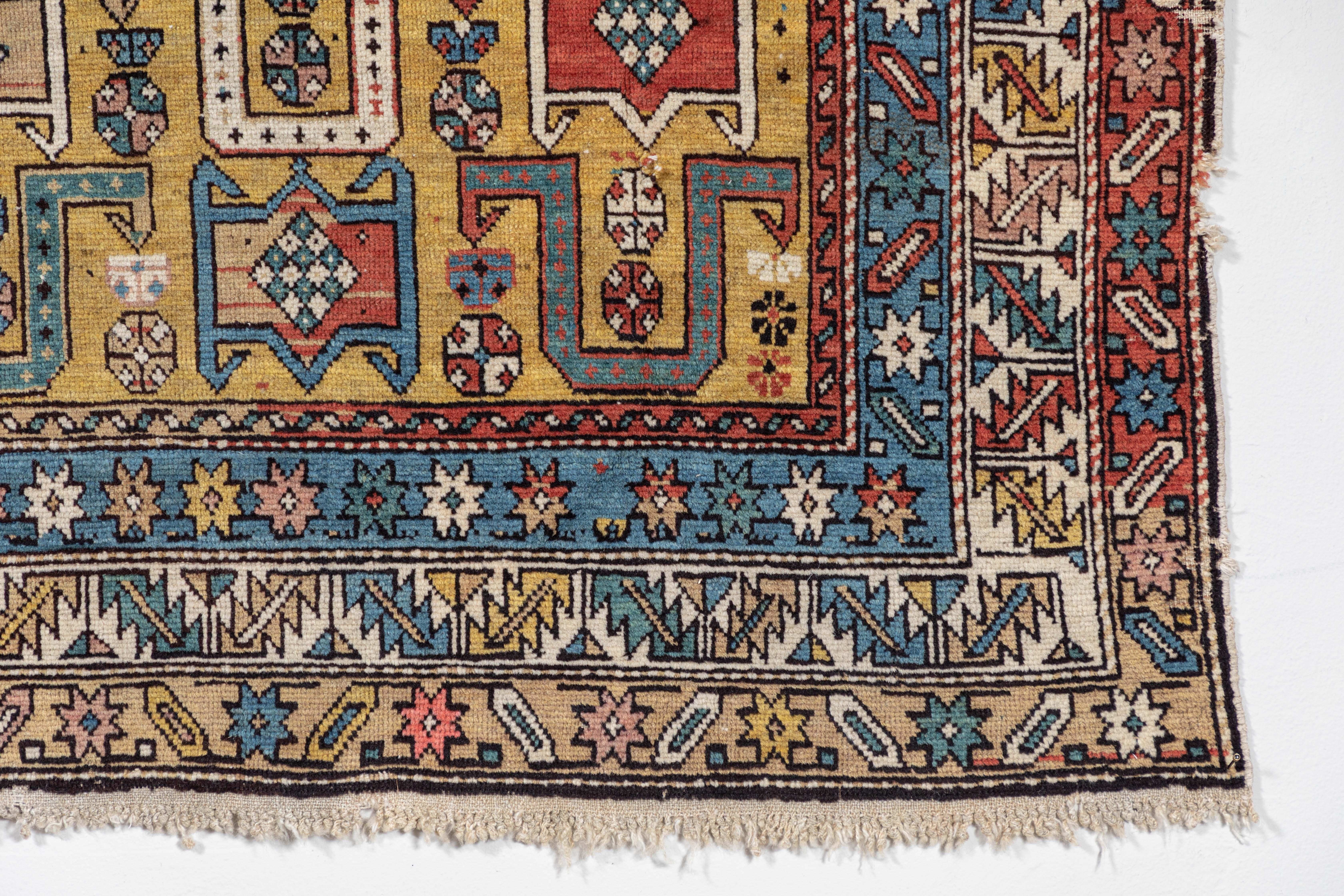 Armenian Shirvan 19th Century Caucasian Rug For Sale