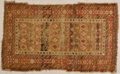 Shirvan Chi Chi Antique Rug Fragment, Hand-Knotted Wool, 19th Century