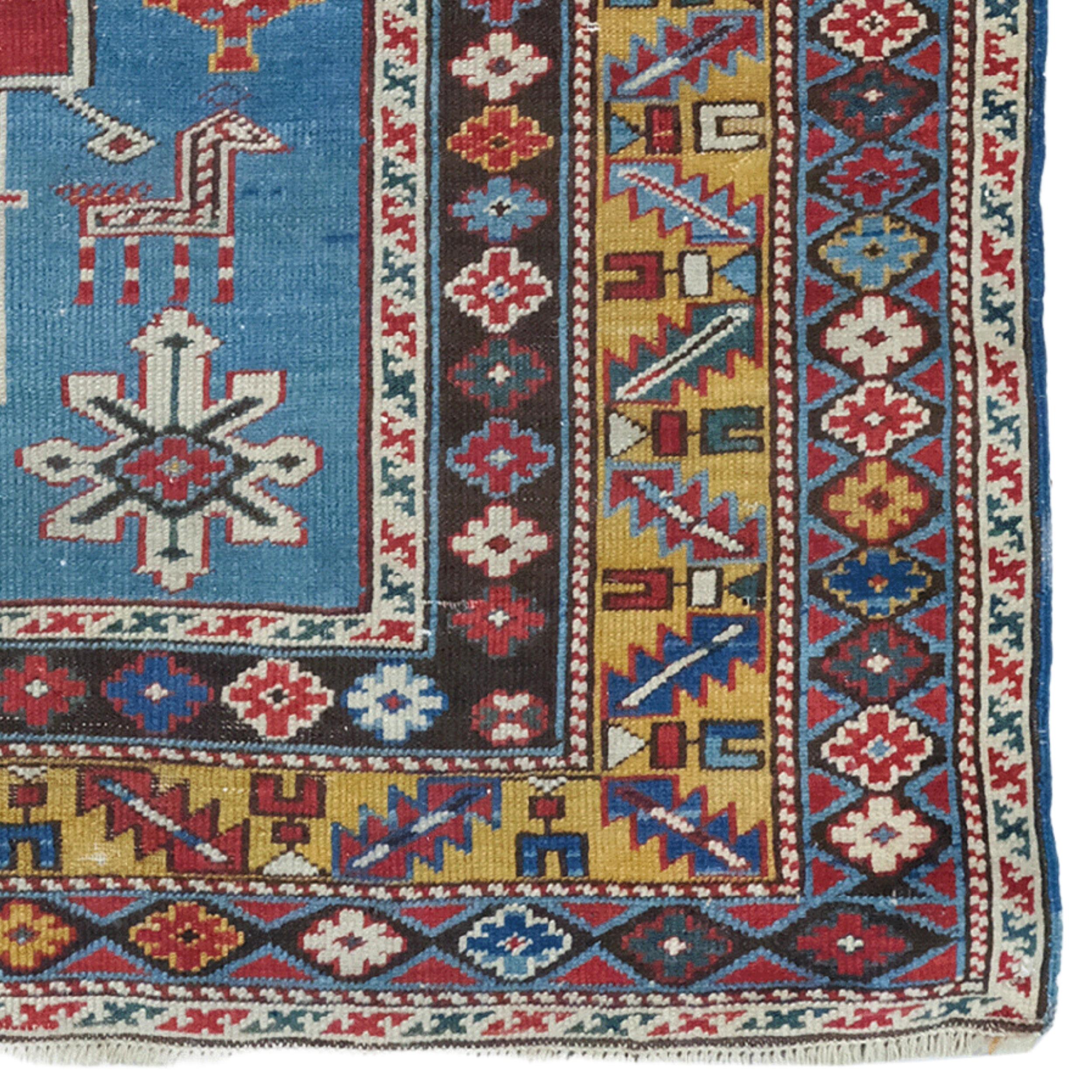 XX secolo Tappeto Shirvan Karagashli - Tappeto Shirvan Karagashli datato (1328/1910) in vendita