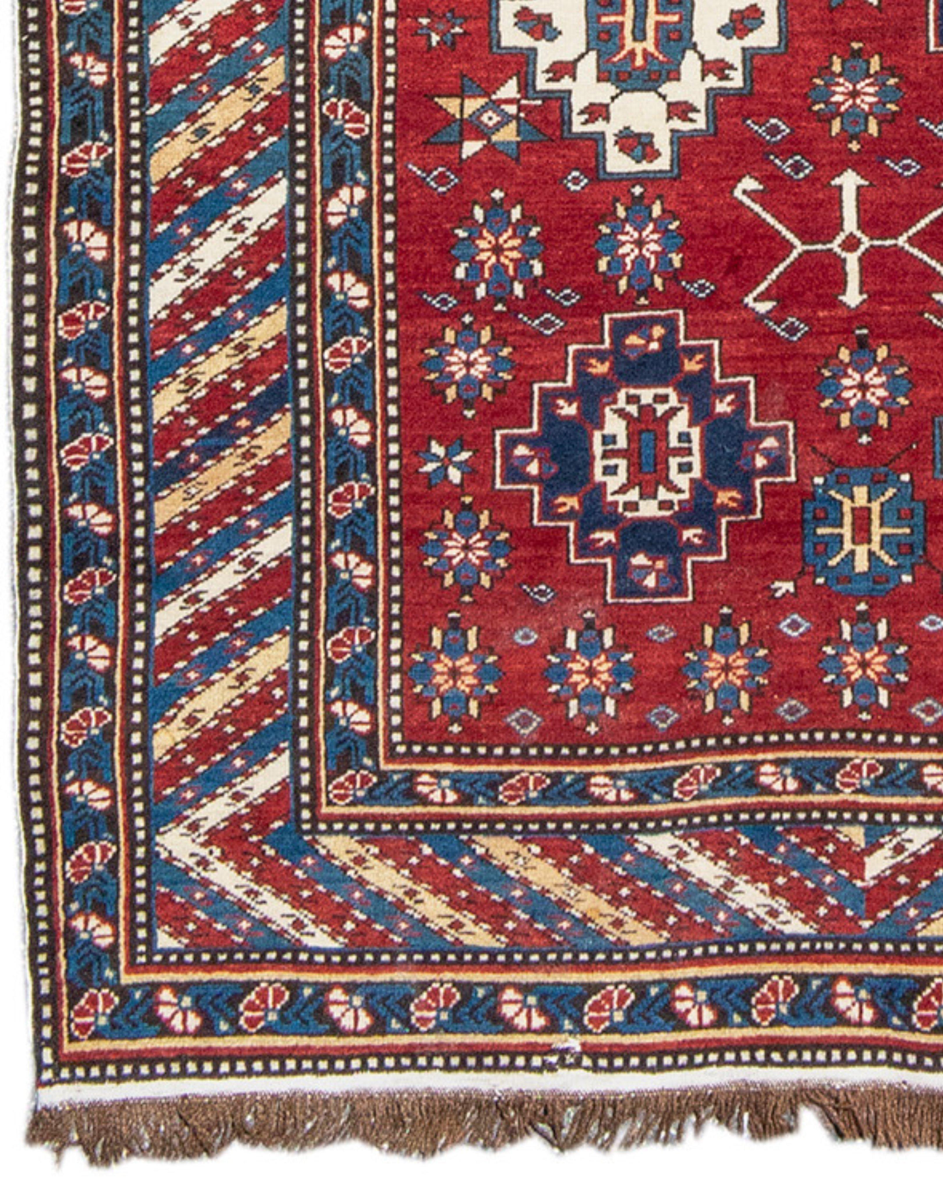 Caucasian Antique Shirvan Long Rug, Late 19th Century For Sale