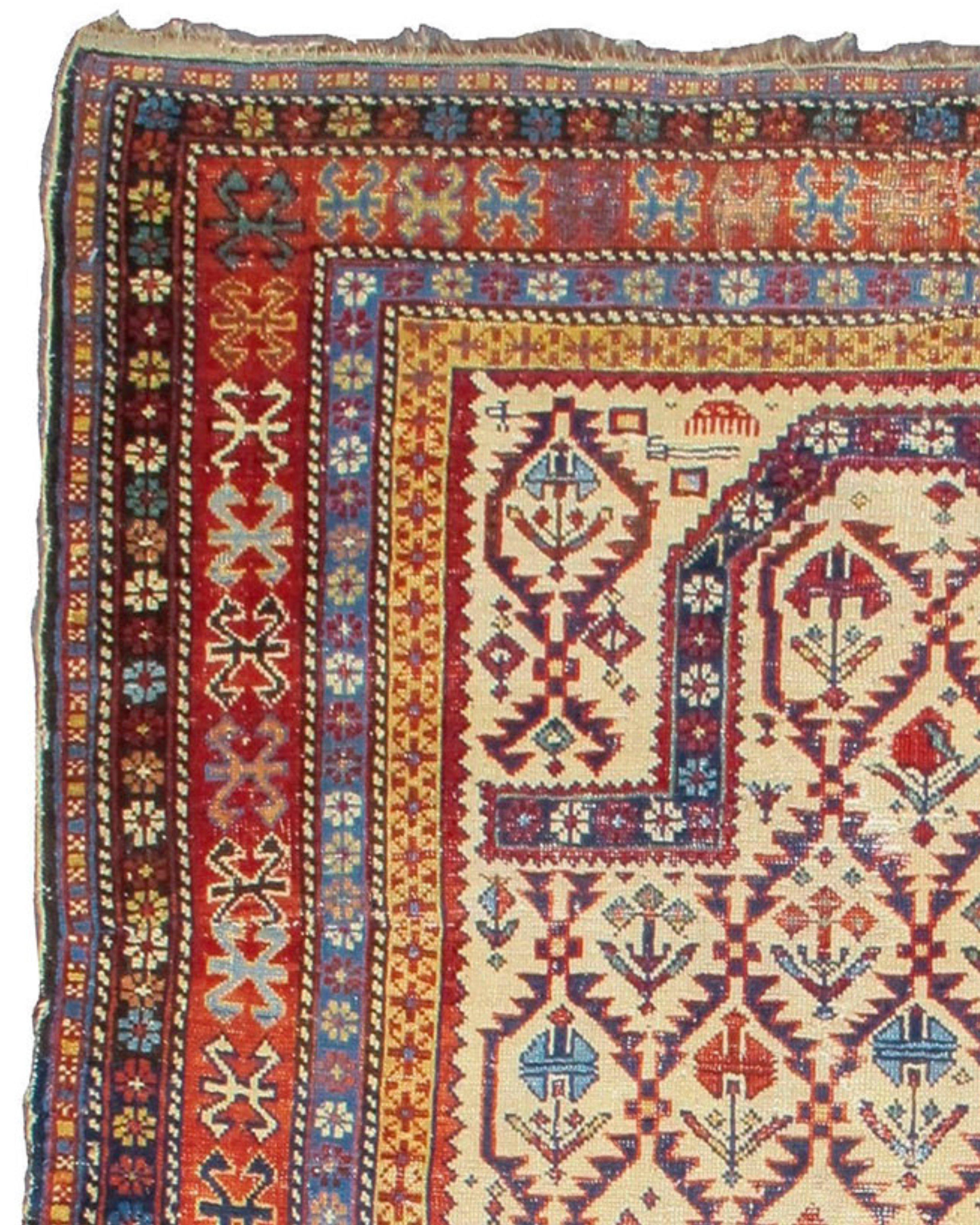 Caucasian Antique Shirvan Prayer Rug, 19th Century For Sale