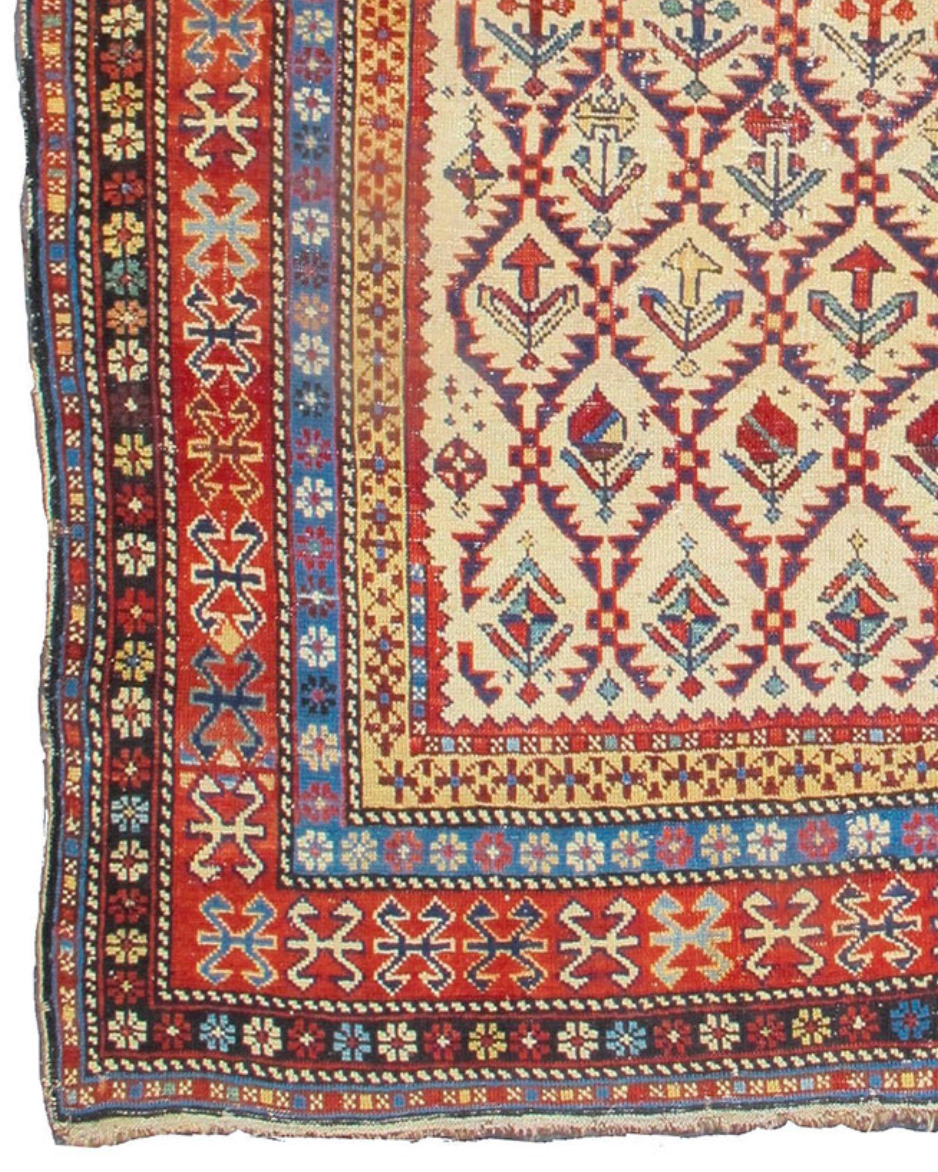 Hand-Knotted Antique Shirvan Prayer Rug, 19th Century For Sale