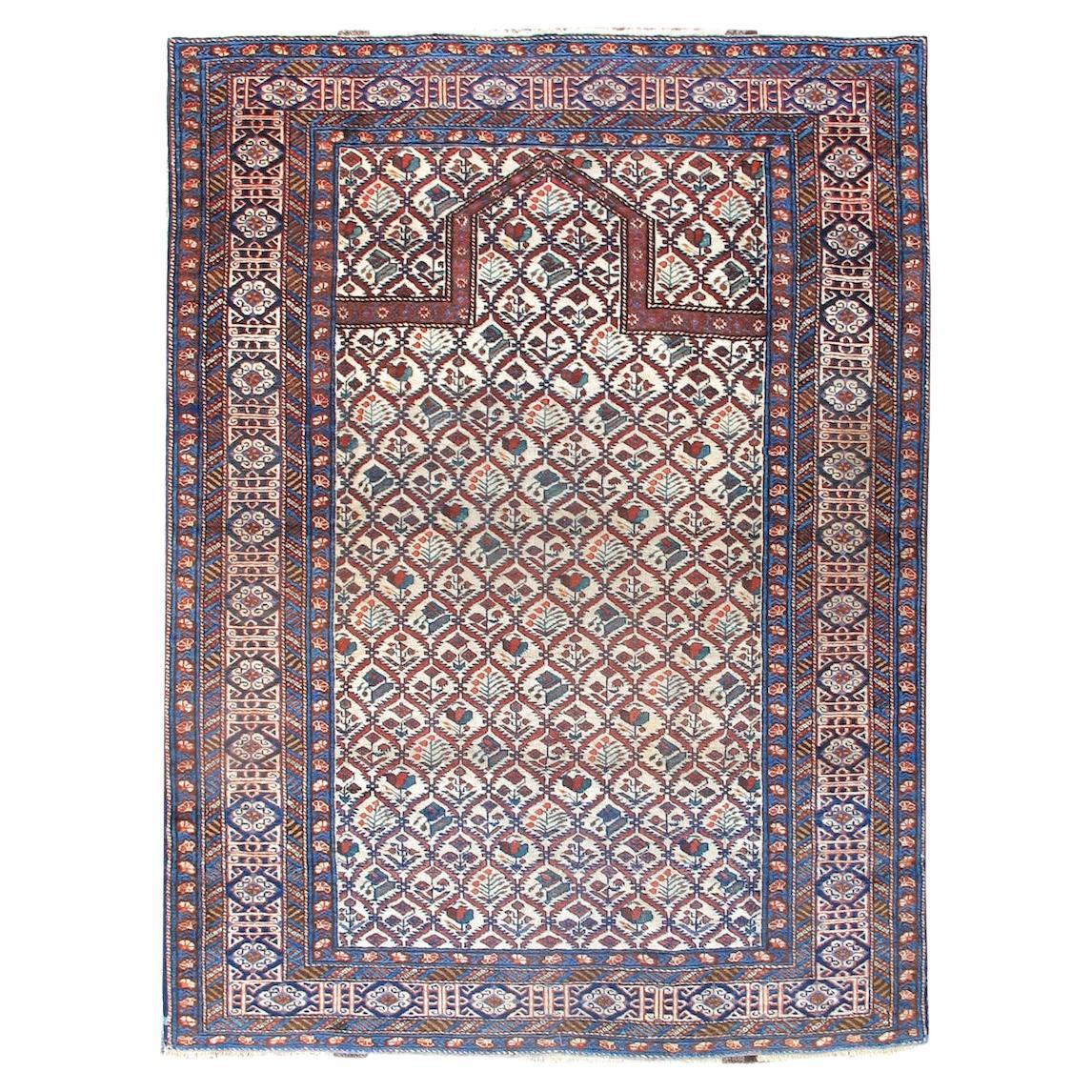 Tappeto da preghiera Shirvan, inizio XX secolo in vendita
