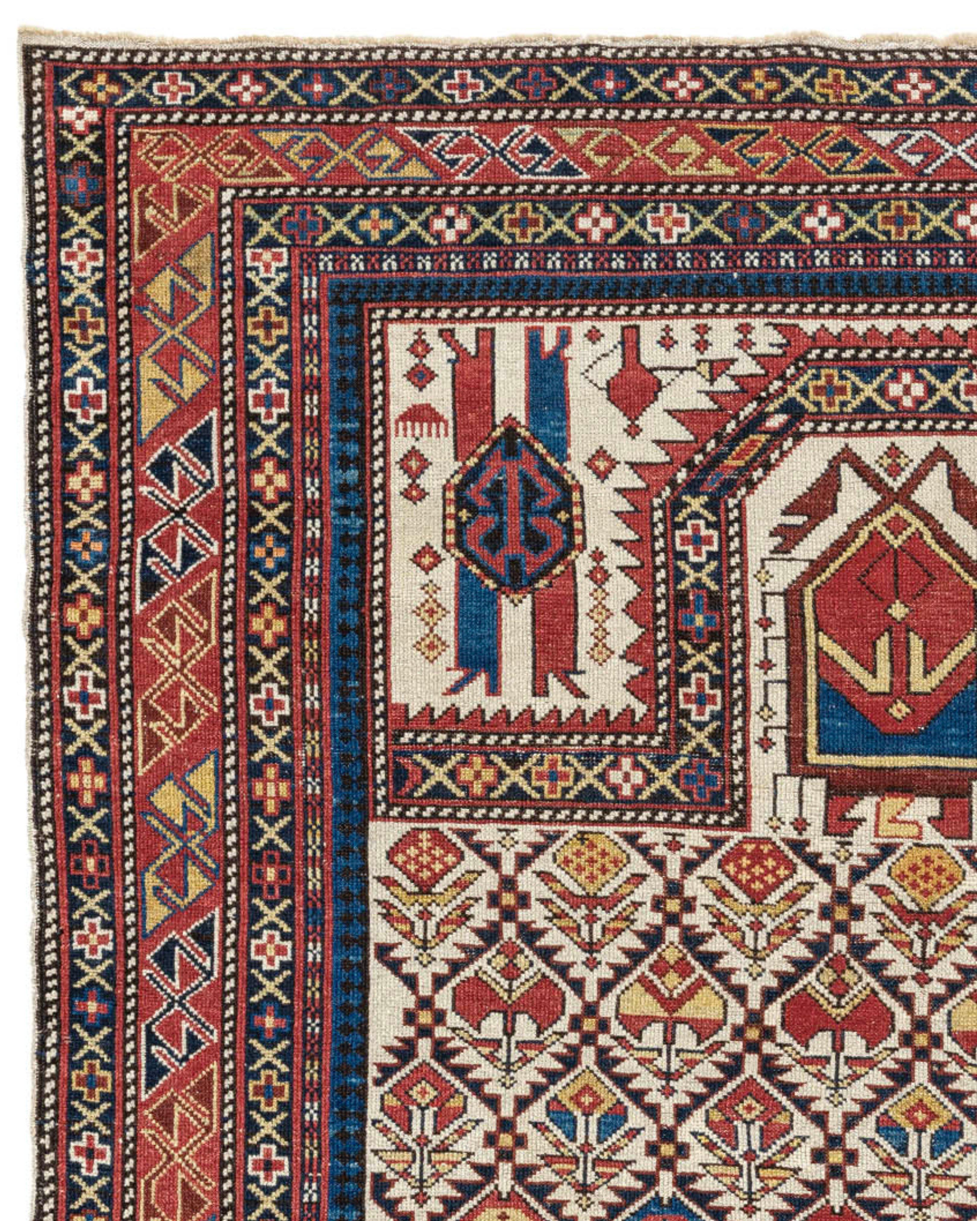 Caucasian Shirvan Prayer Rug, Late 19th Century For Sale