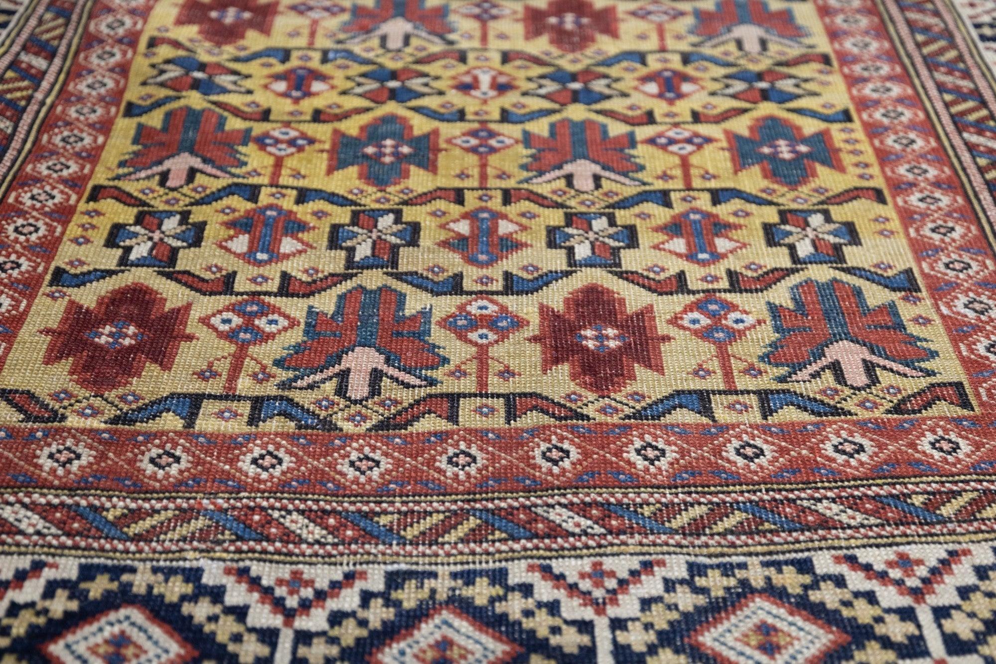 Contemporary Shirvan Rug 3'5'' x 5'5'' For Sale