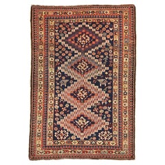 Shirvan-Teppich, antik, kaukasisch, mit geometrischem Design, 1880-1900