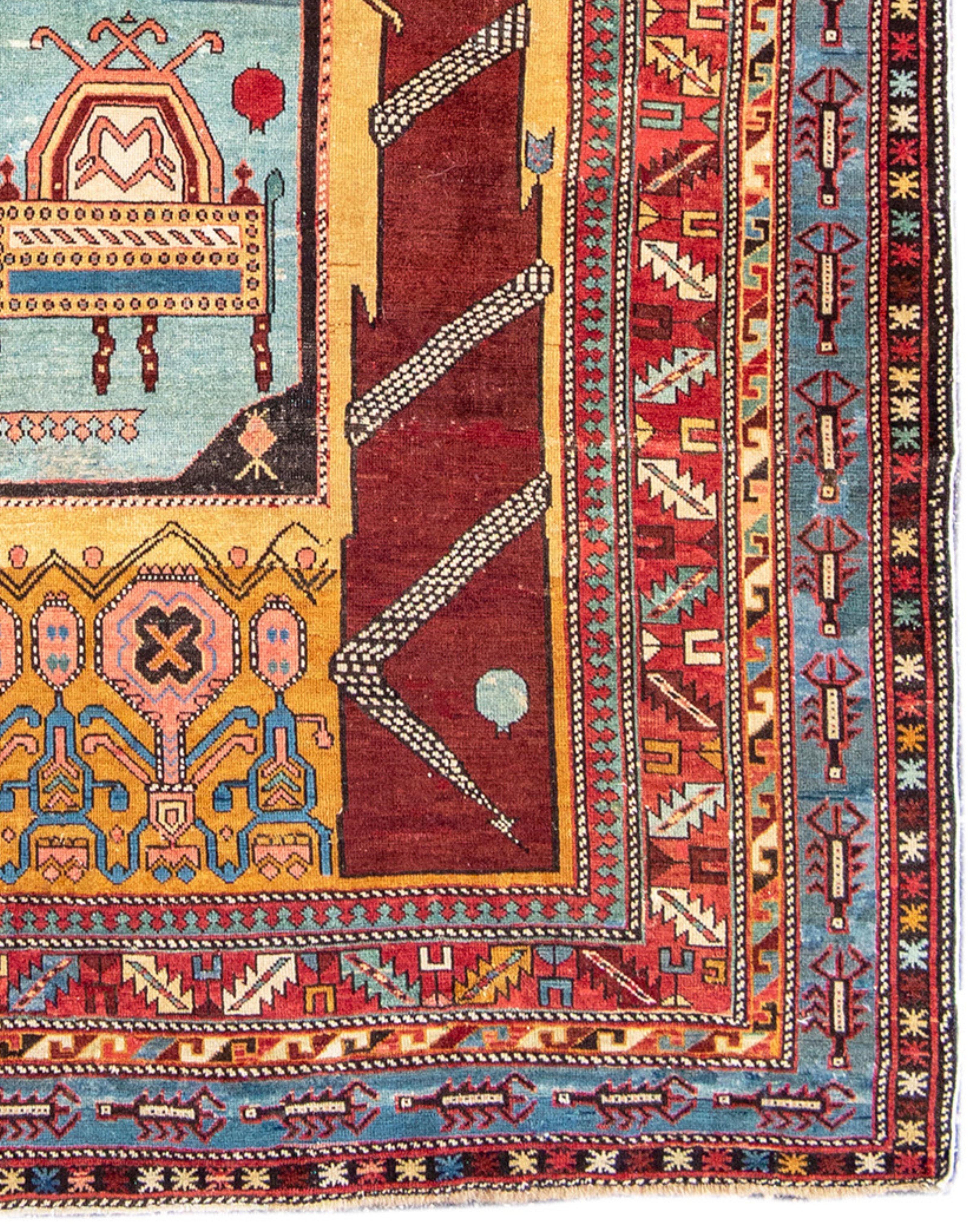Antique Shirvan Rug, c. 1900 In Excellent Condition For Sale In San Francisco, CA