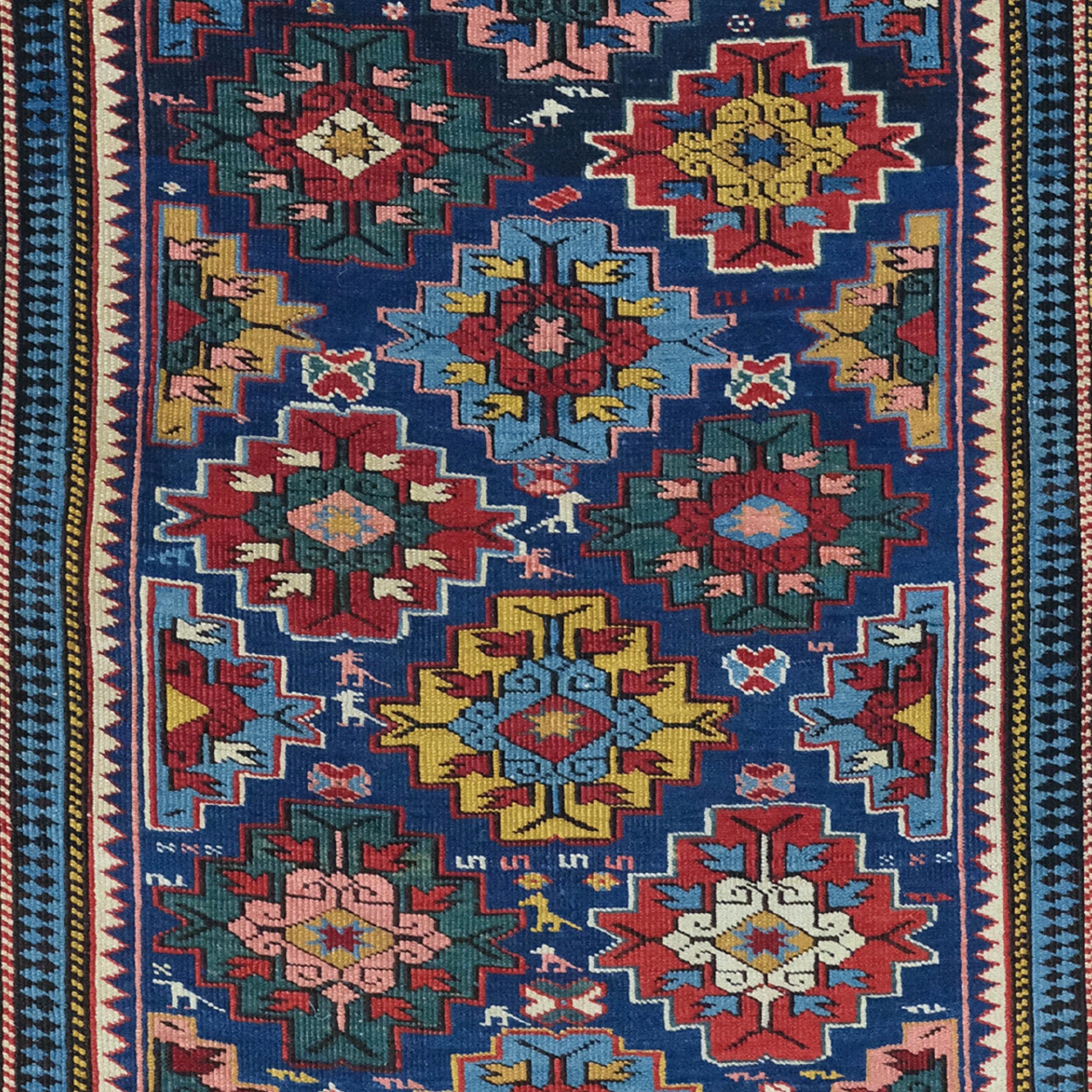 Alfombra Shirvan - Alfombra caucásica Shirvan de mediados del siglo XIX Caucásico en venta
