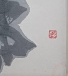 Disegno calligrafico di Shiryu Morita 'Ki-Return', inchiostro Sumi su carta