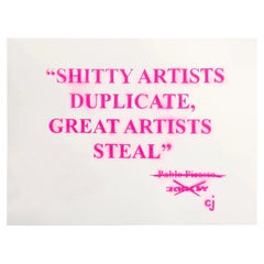Shitty Artists Duplicate, Great Artists Steals