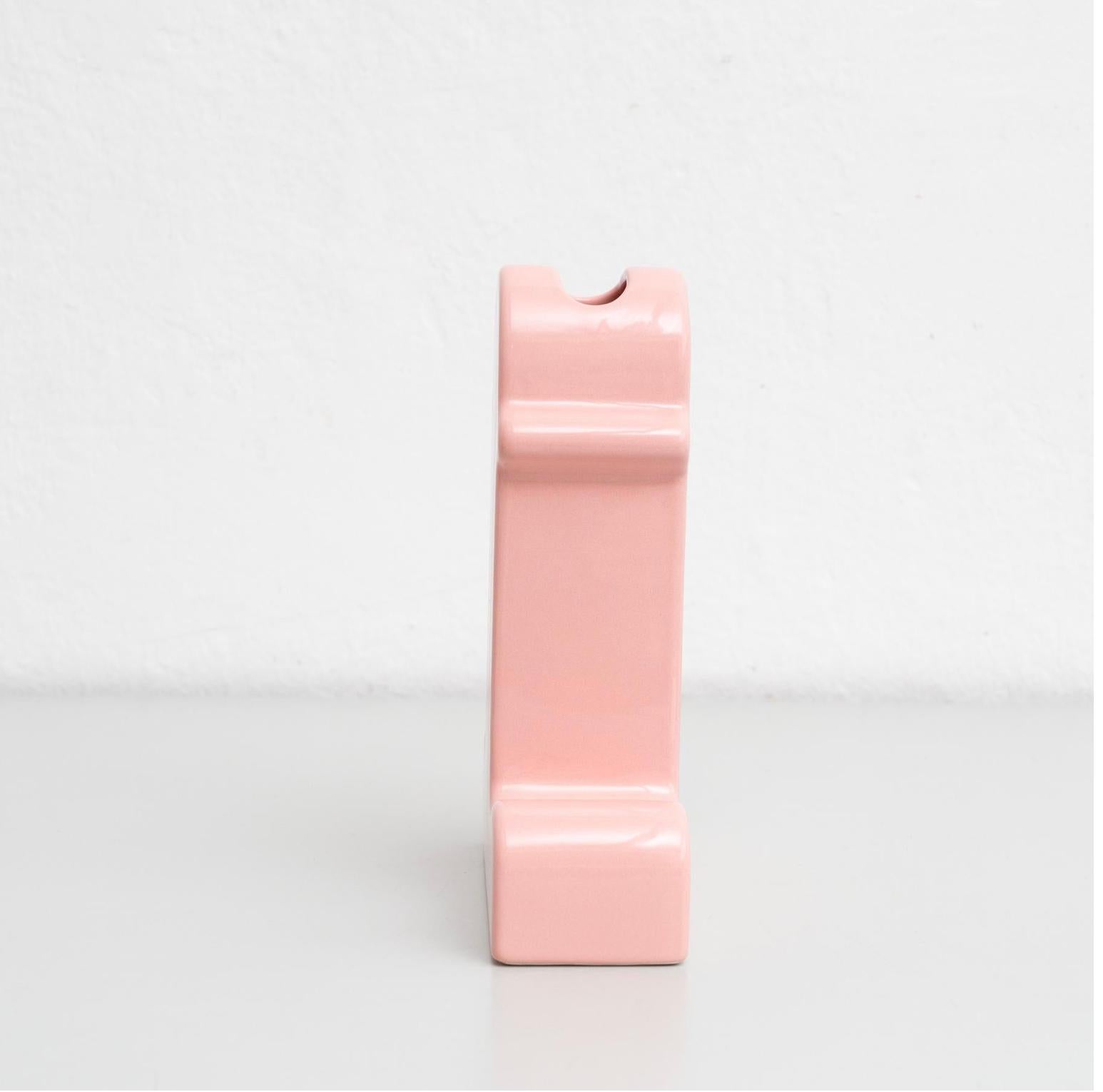 Contemporary Shiva Ceramic Flower Vase by Ettore Sottsass – A Timeless Masterpiece For Sale