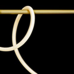 Sculptural Polished Brass and Fabric Shiva Chandelier by Morghen Studio