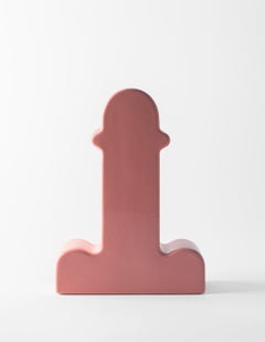 Shiva Flower Vase, Pink, Ettore Sottsass, Glazed Ceramic, XXe, Spanish