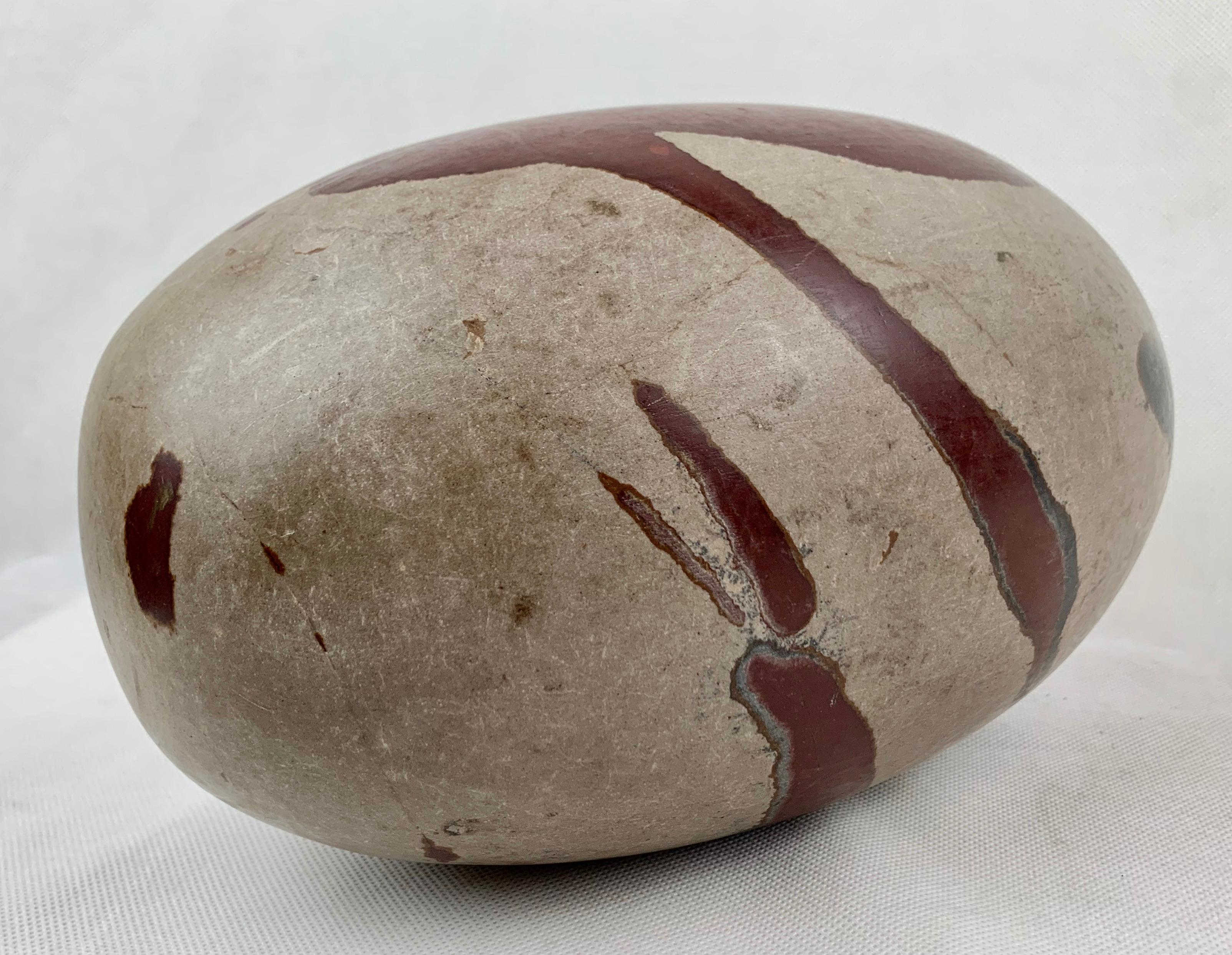 Primitive Natural Shiva Lingam Stone from India with Base