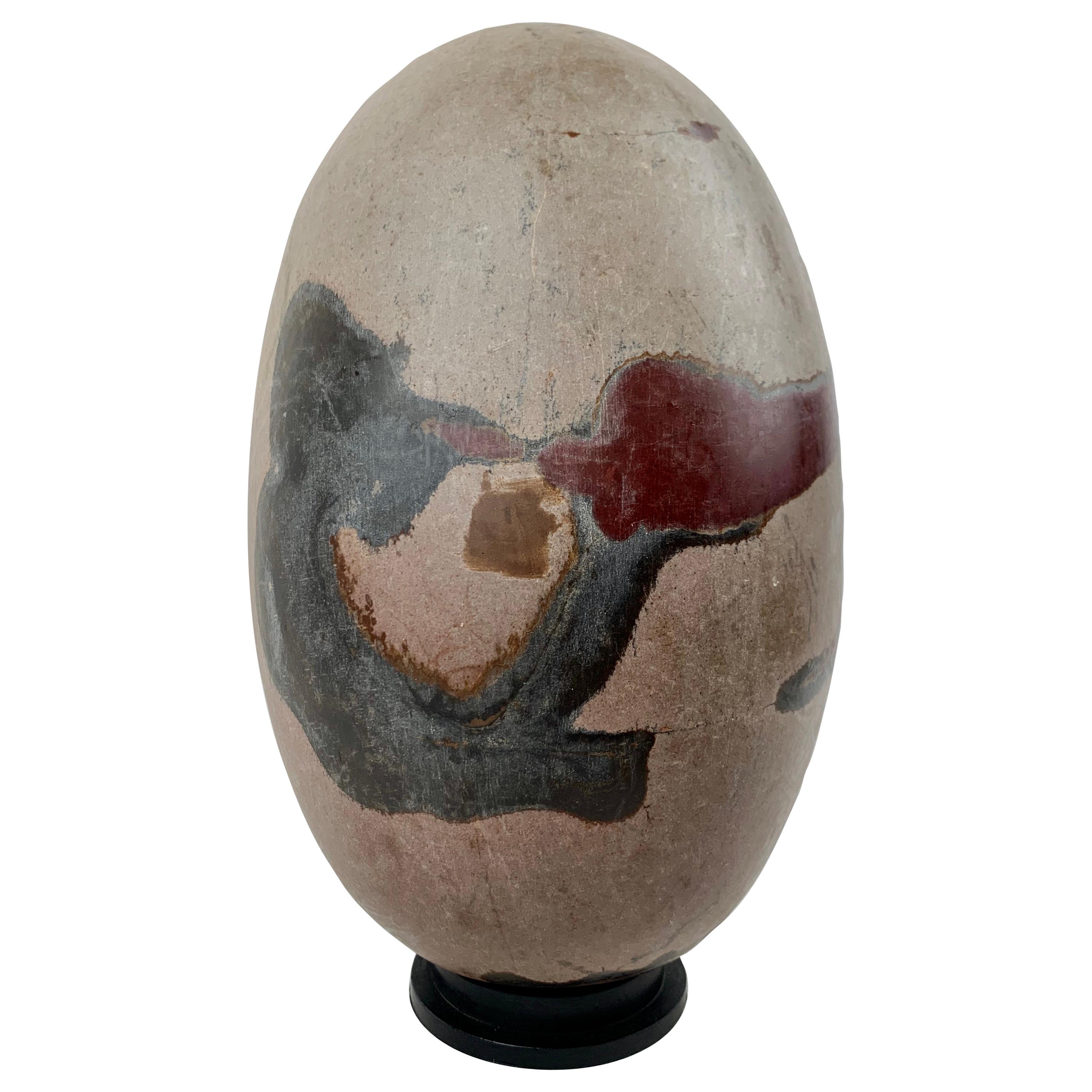 Natural Shiva Lingam Stone from India with Base