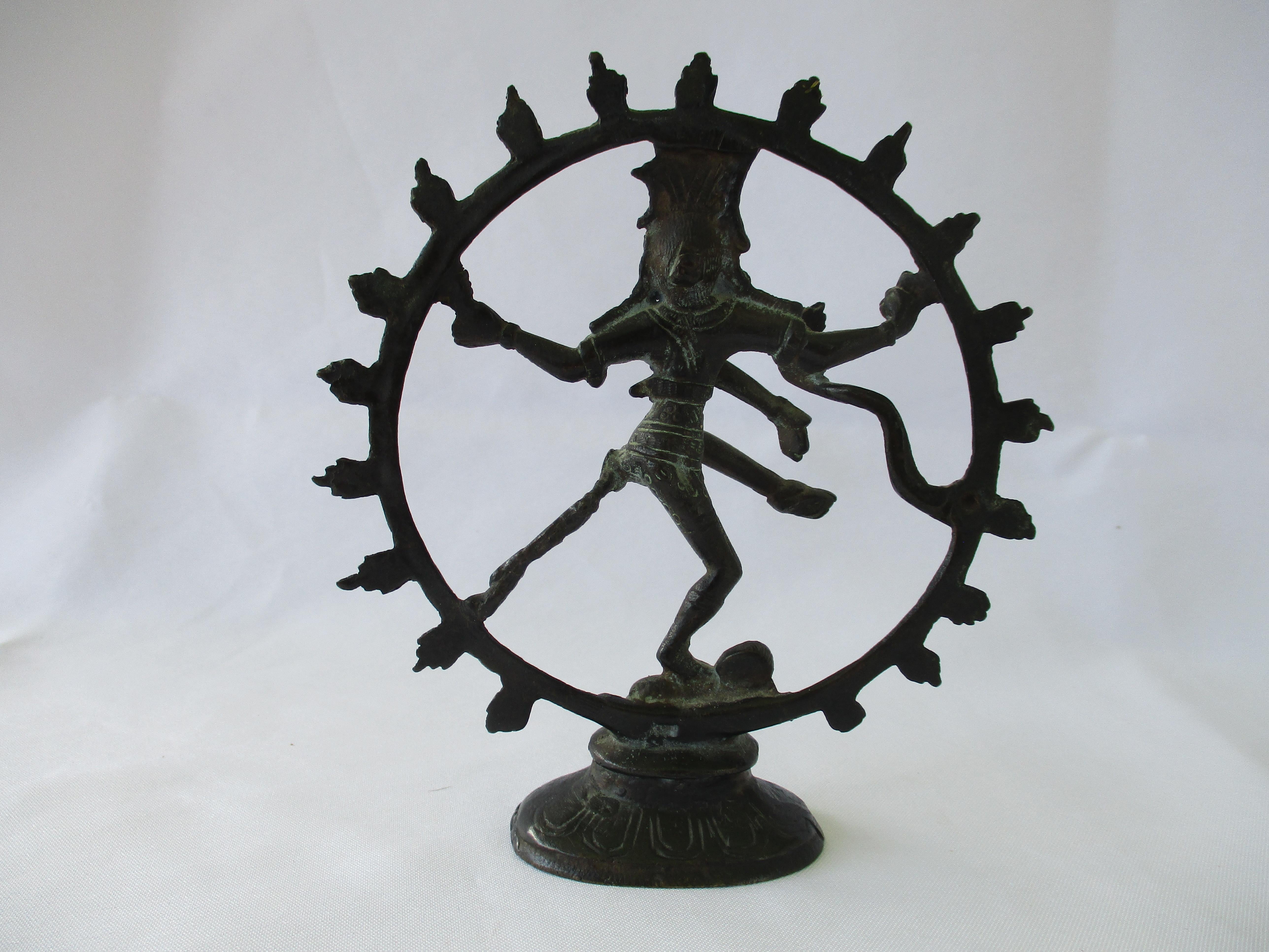 Cast Shiva Statue Nataraja Dancing Bronze Sculpture For Sale