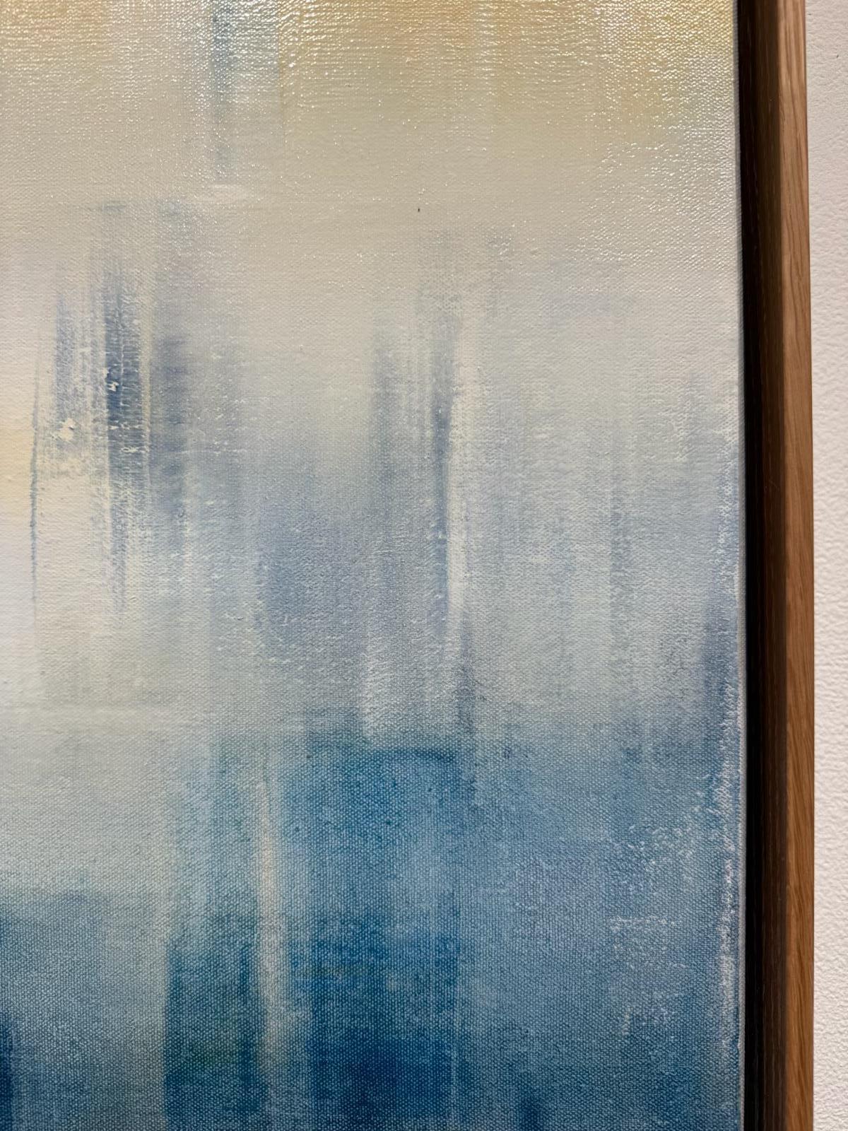 Un'eco di sole - Abstract Painting Grigio di Shivani Dugar