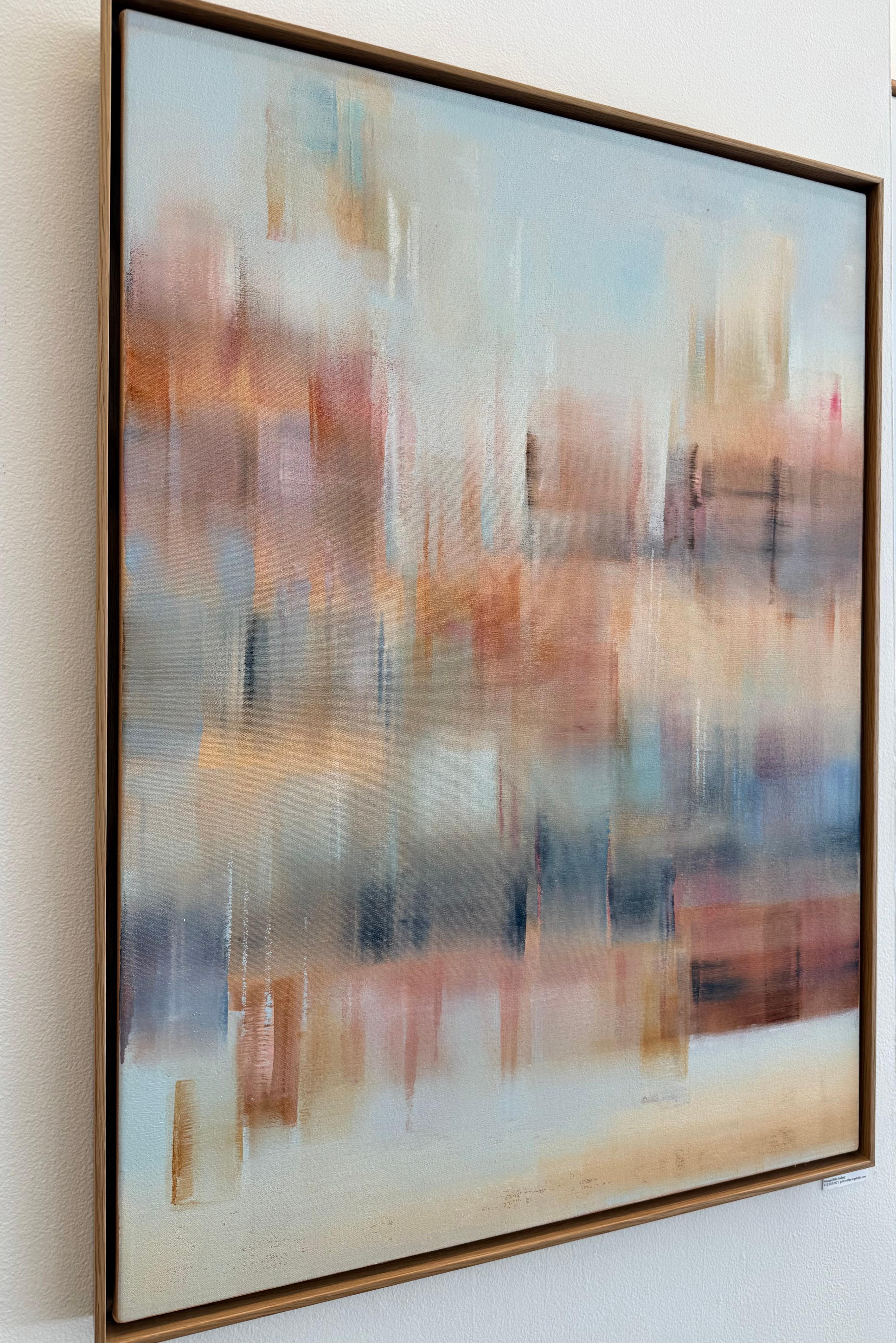 Acordes del crepúsculo - Abstract Painting Gris de Shivani Dugar