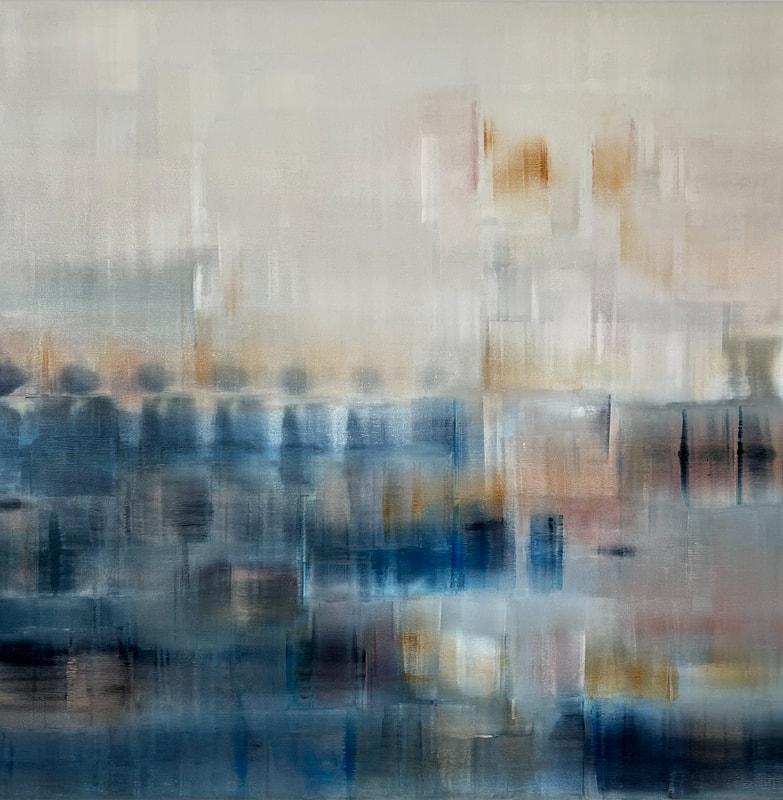 Abstract Painting di Shivani Dugar - Sogno ad occhi aperti dell'oceano