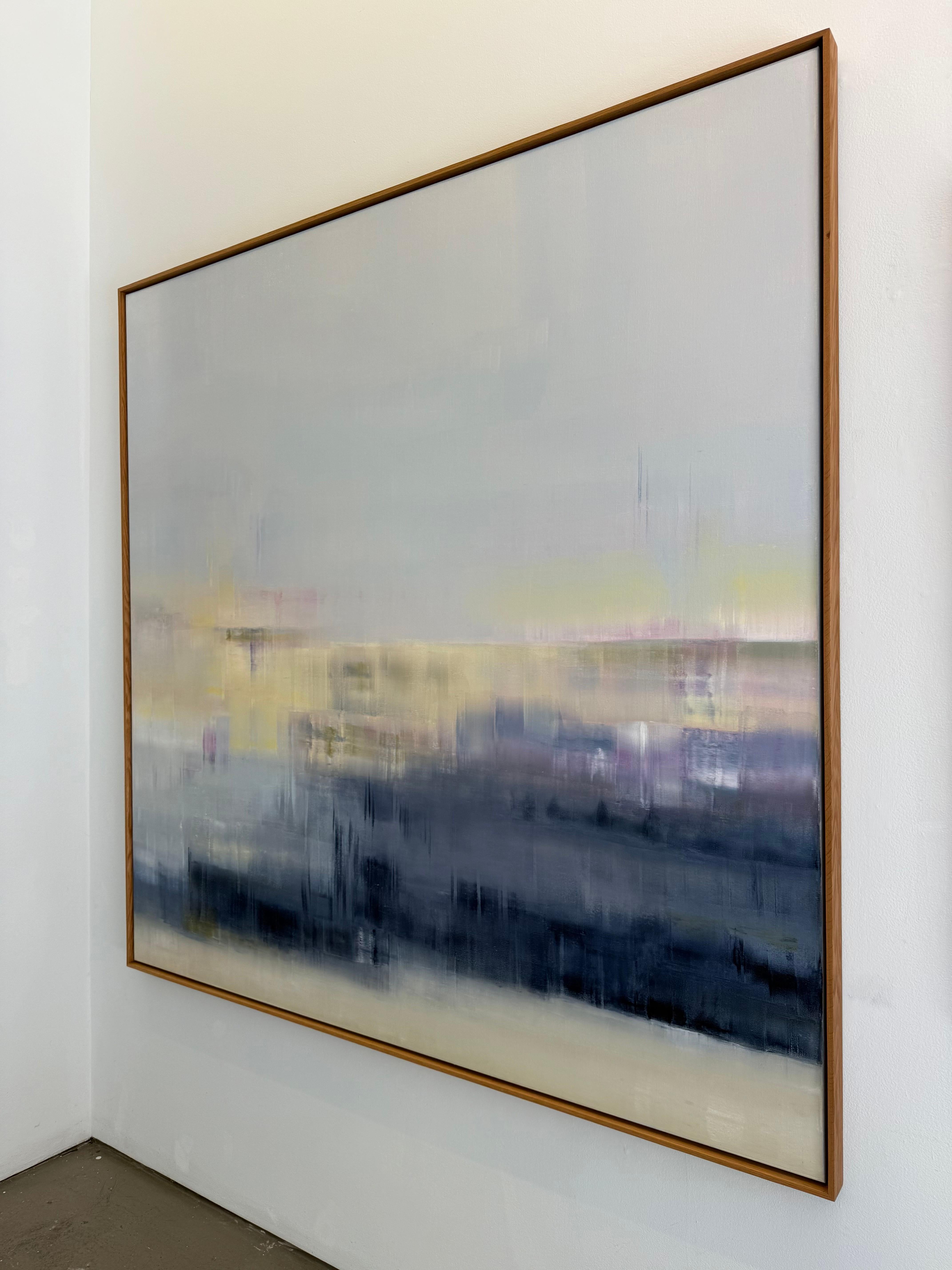 Cielos cambiantes - Abstract Painting Gris de Shivani Dugar
