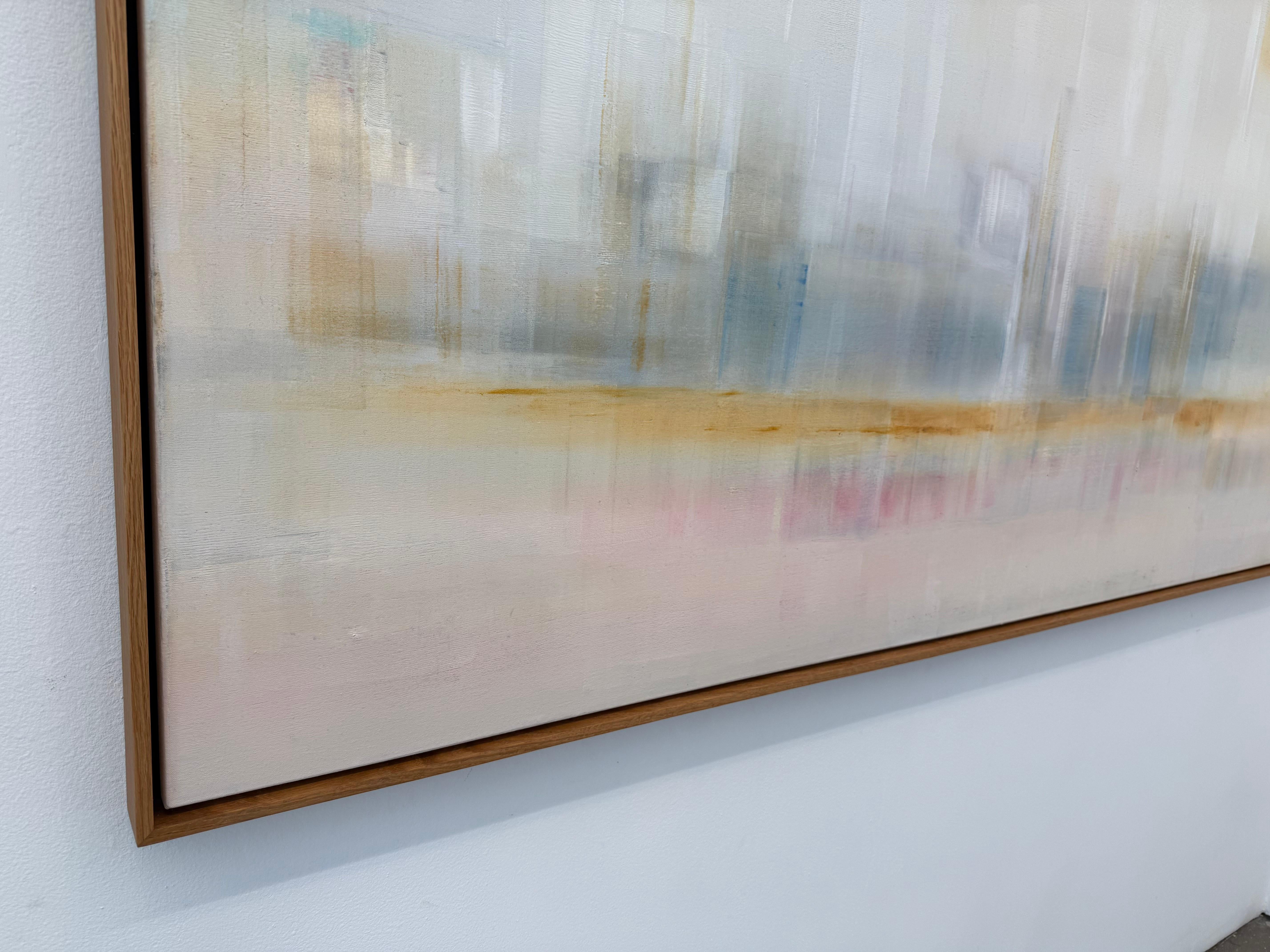 Cielo.Amor.Mar - Abstract Painting Gris de Shivani Dugar