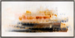 "Spring Winds" Orange, Red, and Brown Abstract with Incredible Texture