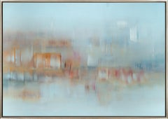 "Summer Sweet Joy" Contemporary Abstract Oil on Canvas Framed Painting