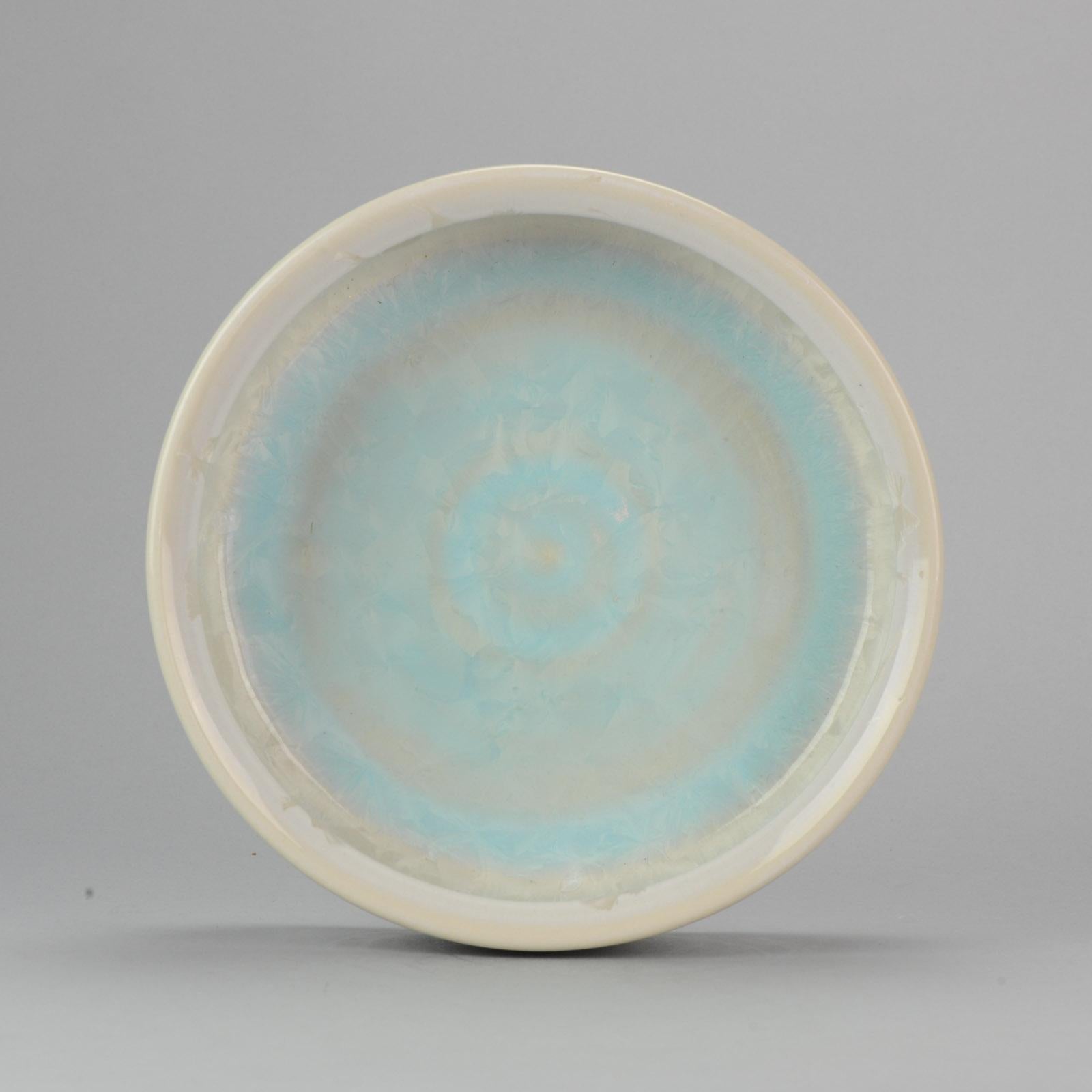Very nice basin, high quality. Innovative crystalline glaze used in Shiwan in the 1970s-1980s. A true masterpiece. This is teh antique of the future.

Provenance: Bought in the 1980s in China. Afterwards exhibited and on loan to the Leiden Museum