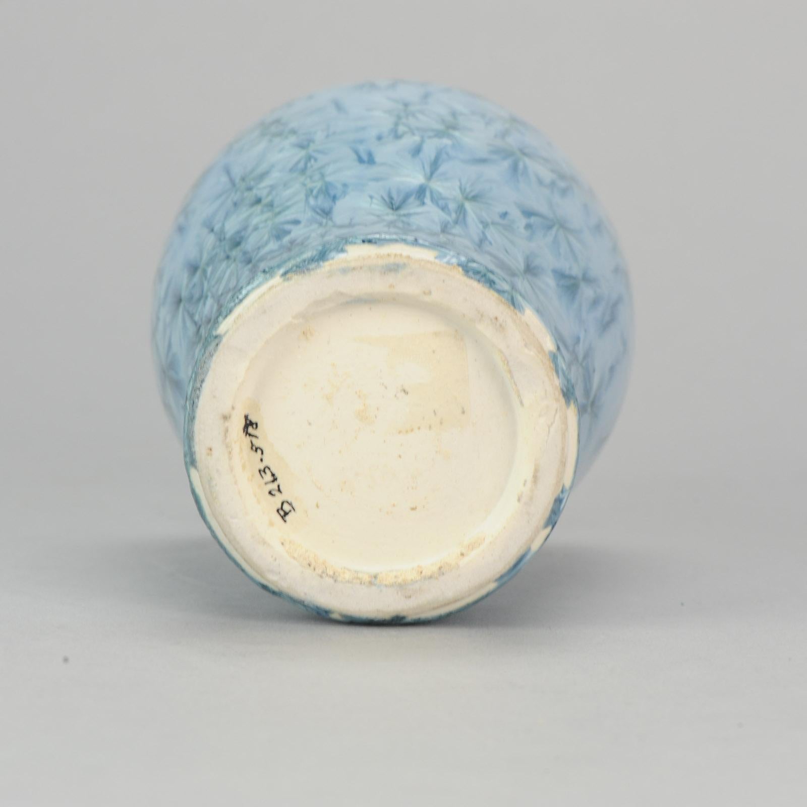 Shiwan 20th Century PRoC 1970-1980 Chinese Porcelain Vase Crystalline Glaz 7