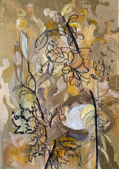 Original, Golden Summer-Sunlit Series-Lilies, pond, UK awarded Expressionist