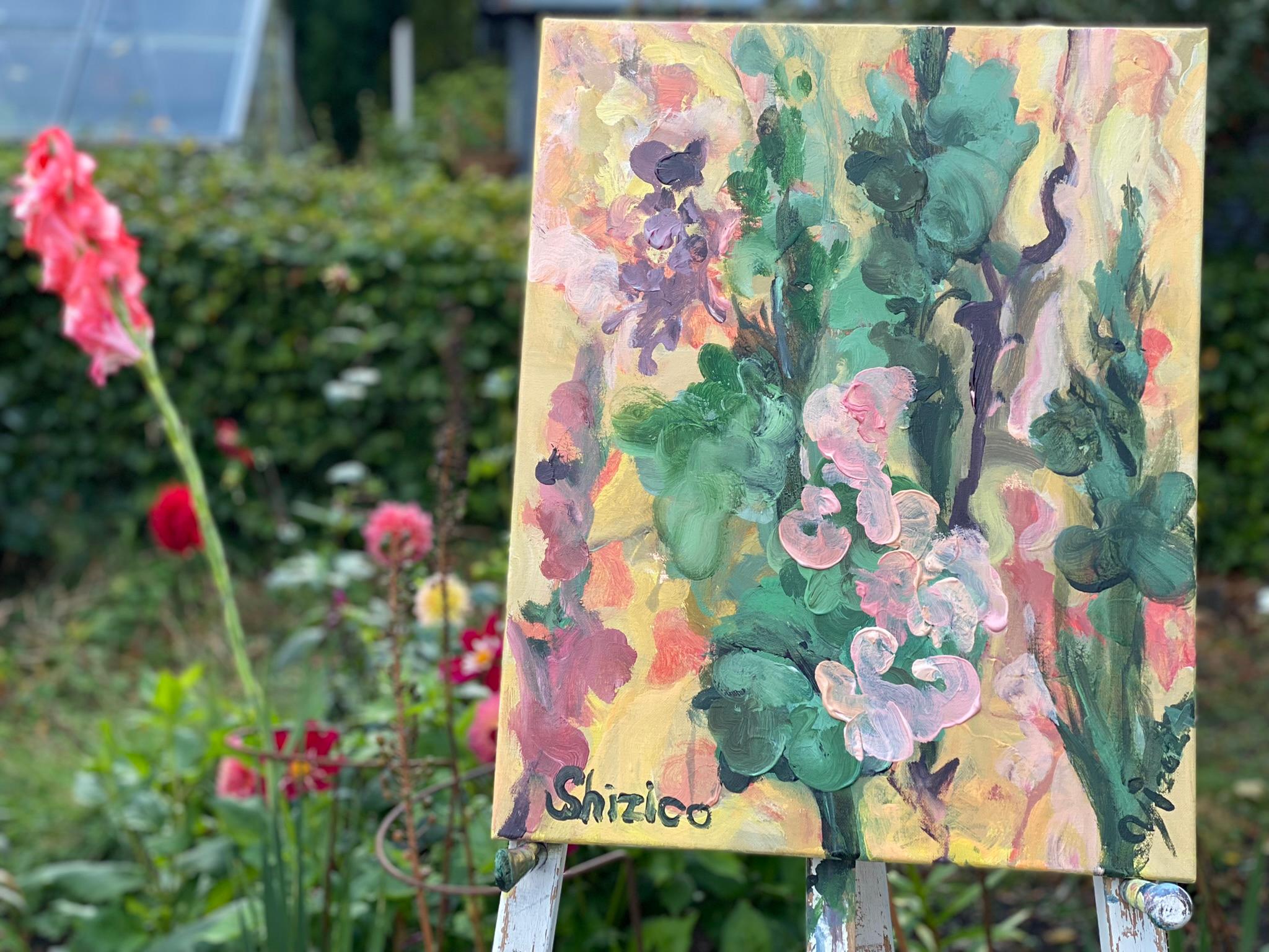 In this series of paintings, colour becomes the primary device for expressing emotion, rather than reflecting the literal hues of the landscape. By using colour this way, Shizico heightens her sensitivity to mood and the vision within her mind's