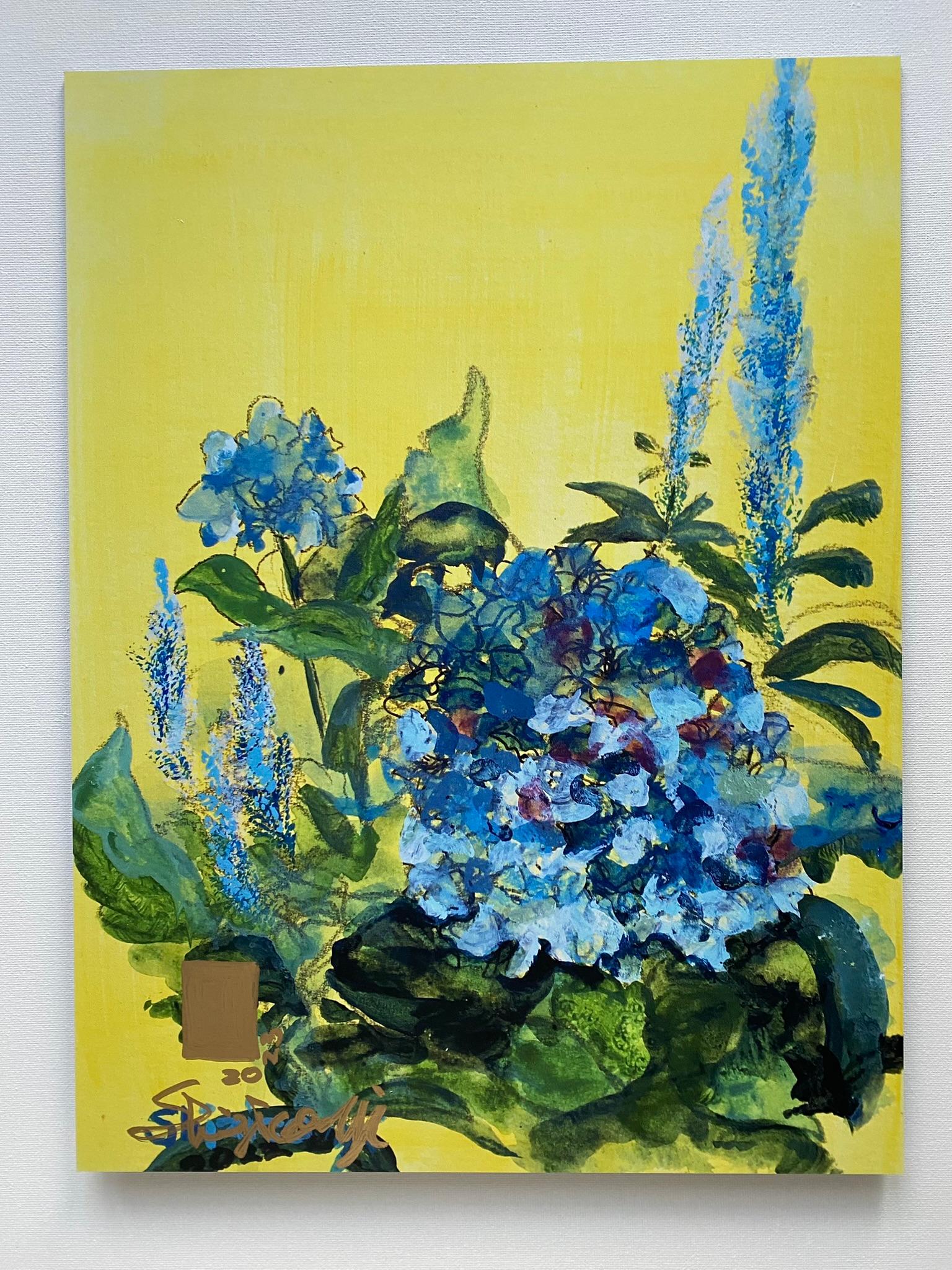 Hand Painted Limited Edition#7-Constant Gardener series-British Awarded Artist - Abstract Expressionist Print by Shizico Yi 