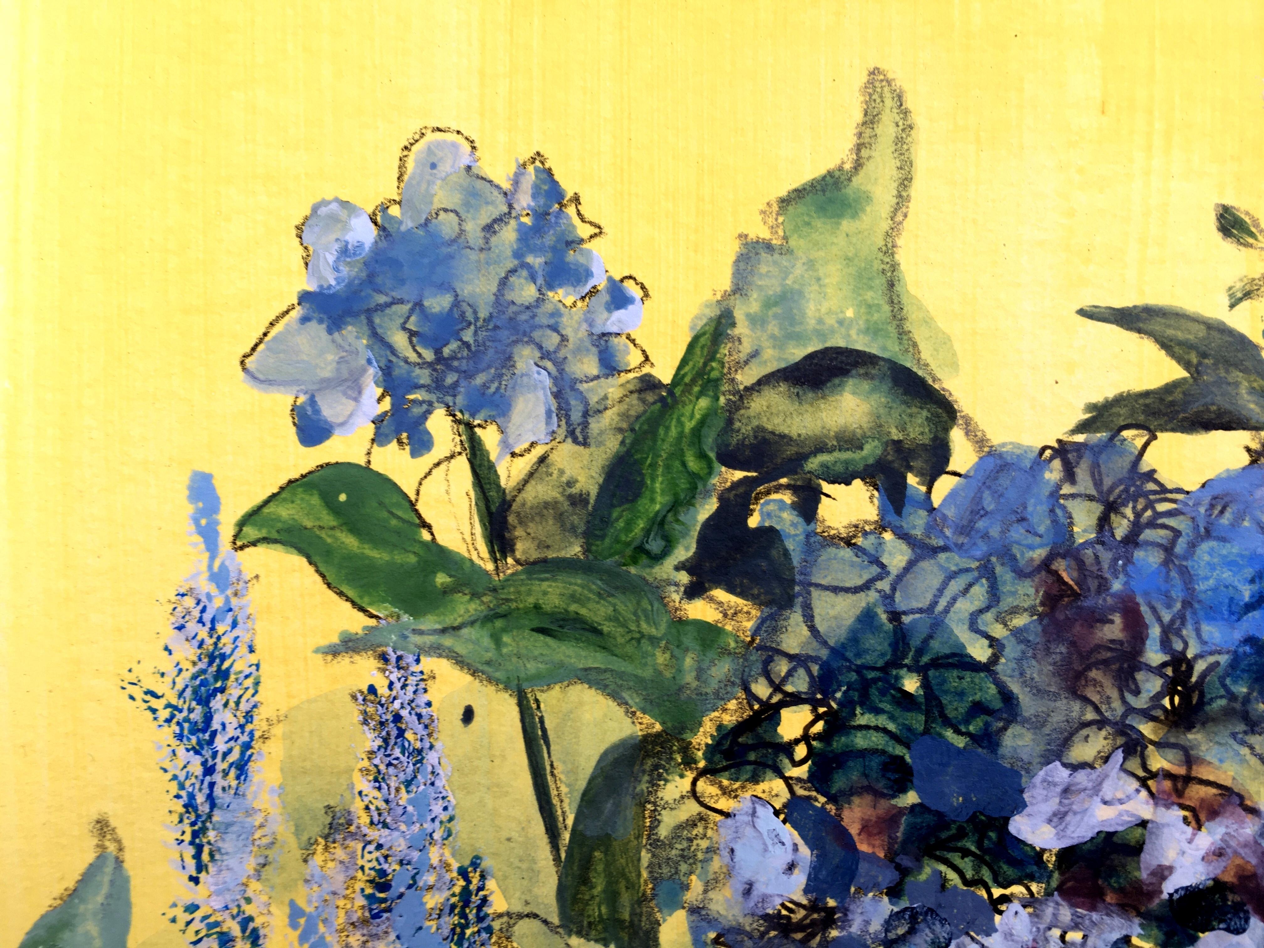 Hand Painted Limited Edition#7-Constant Gardener series-British Awarded Artist For Sale 1