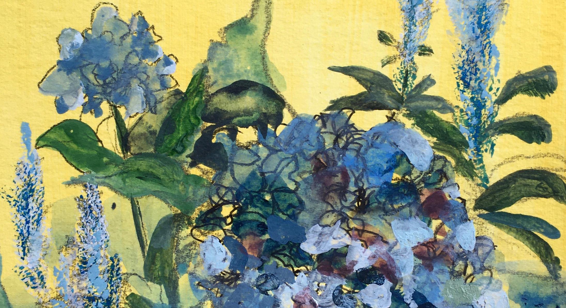 Hand Painted Limited Edition#7-Constant Gardener series-British Awarded Artist For Sale 4