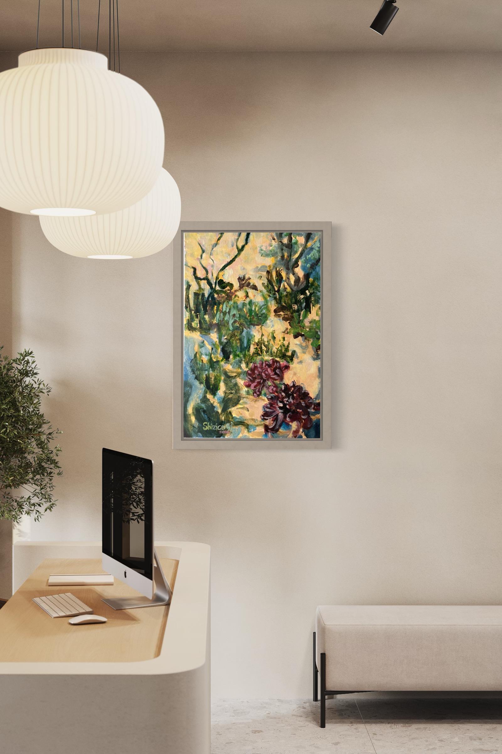 Original-Golden Morning Light-Expressionist-flora-landscape-UK-awarded Artist  8