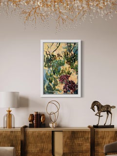 Original-Golden Morning Light-Expressionist-flora-landscape-UK-awarded Artist 